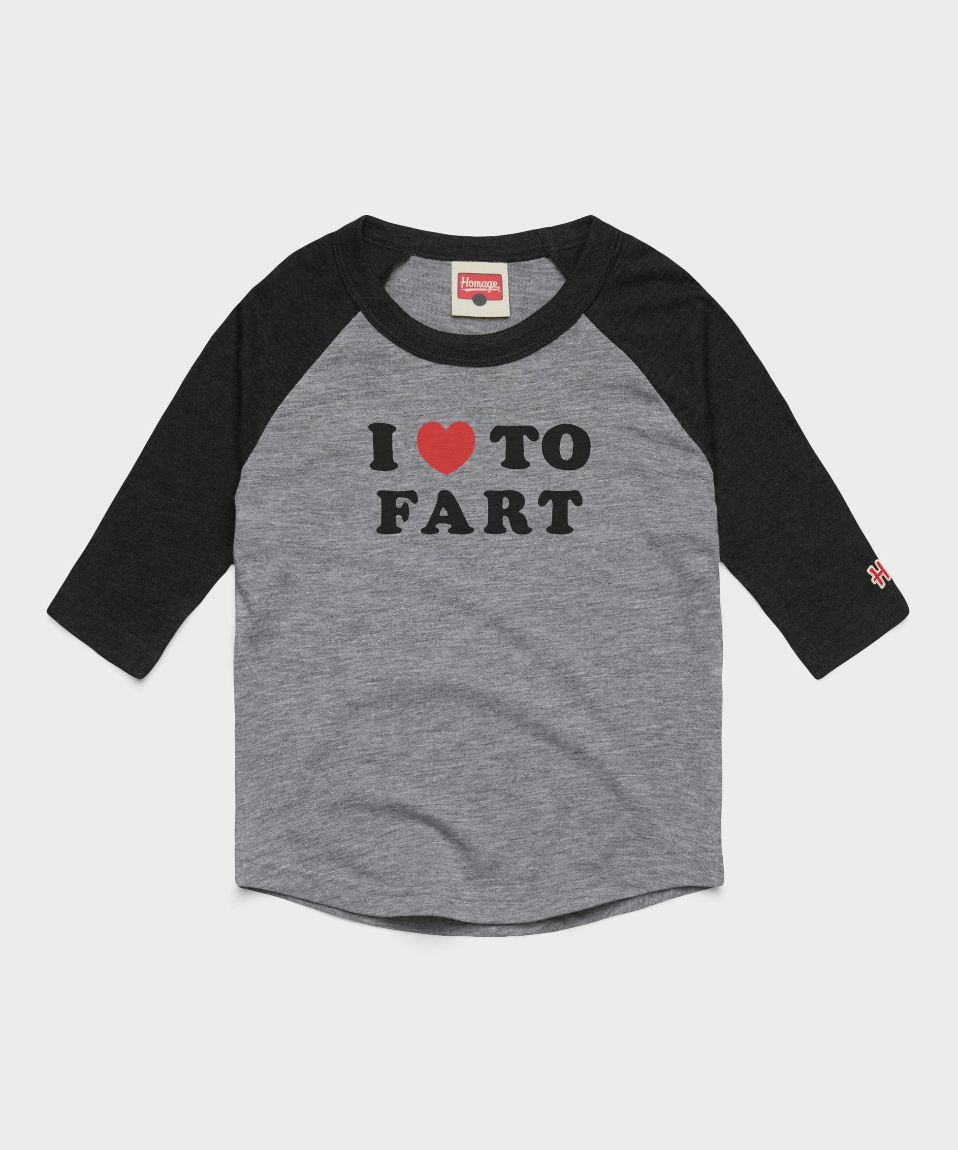 Youth I Heart To Fart Raglan