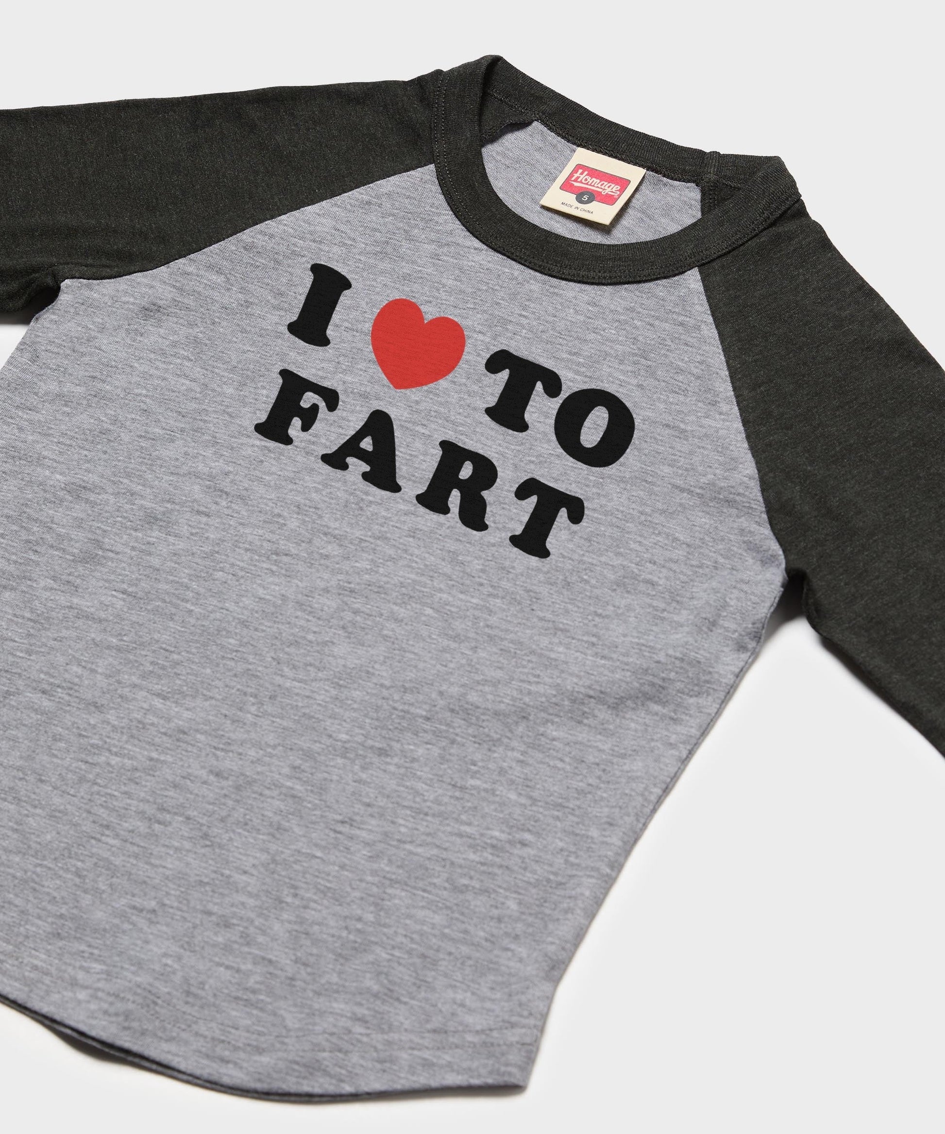 Youth I Heart To Fart Raglan