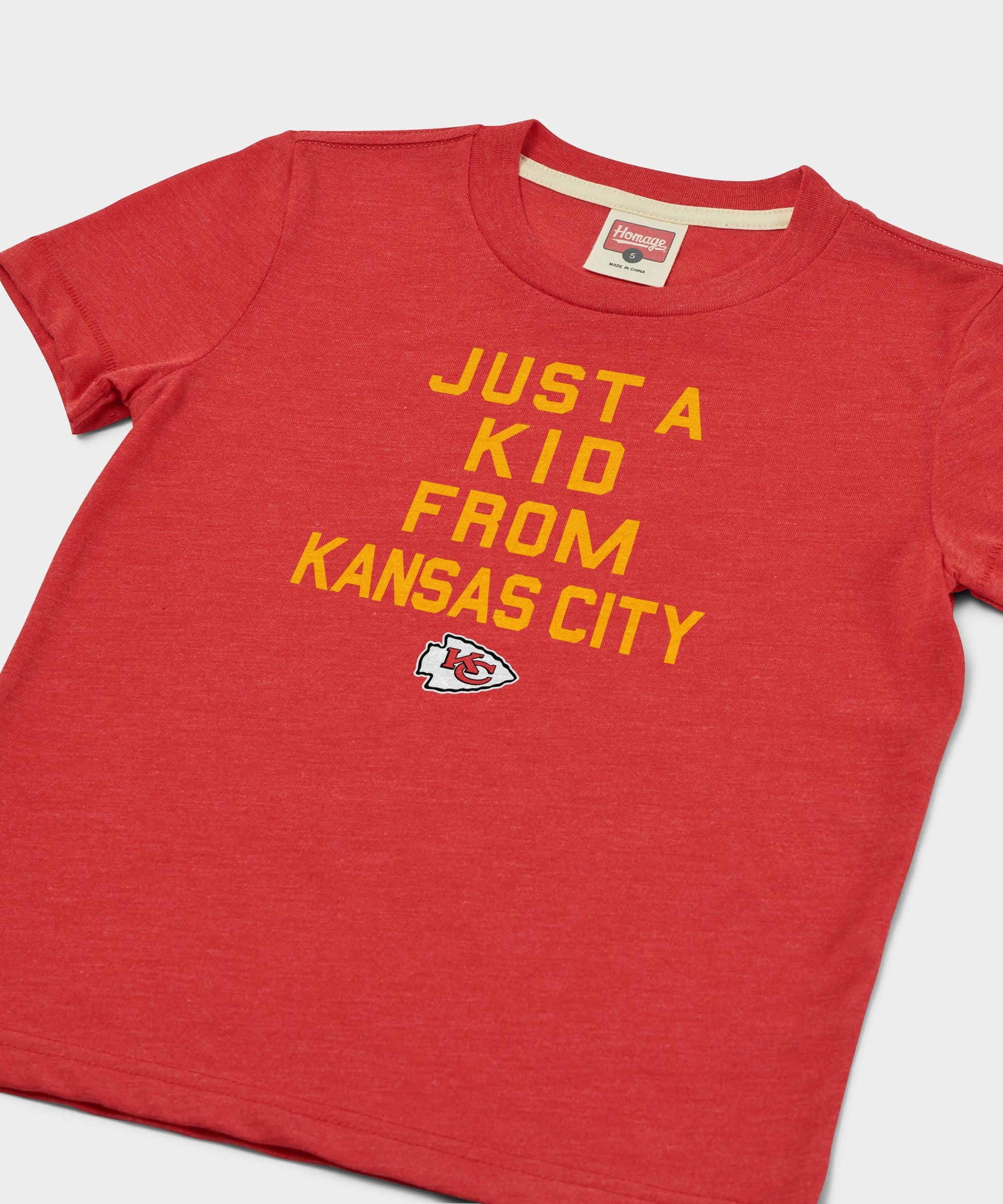 Youth Kansas City Chiefs Just A Kid From Kansas City