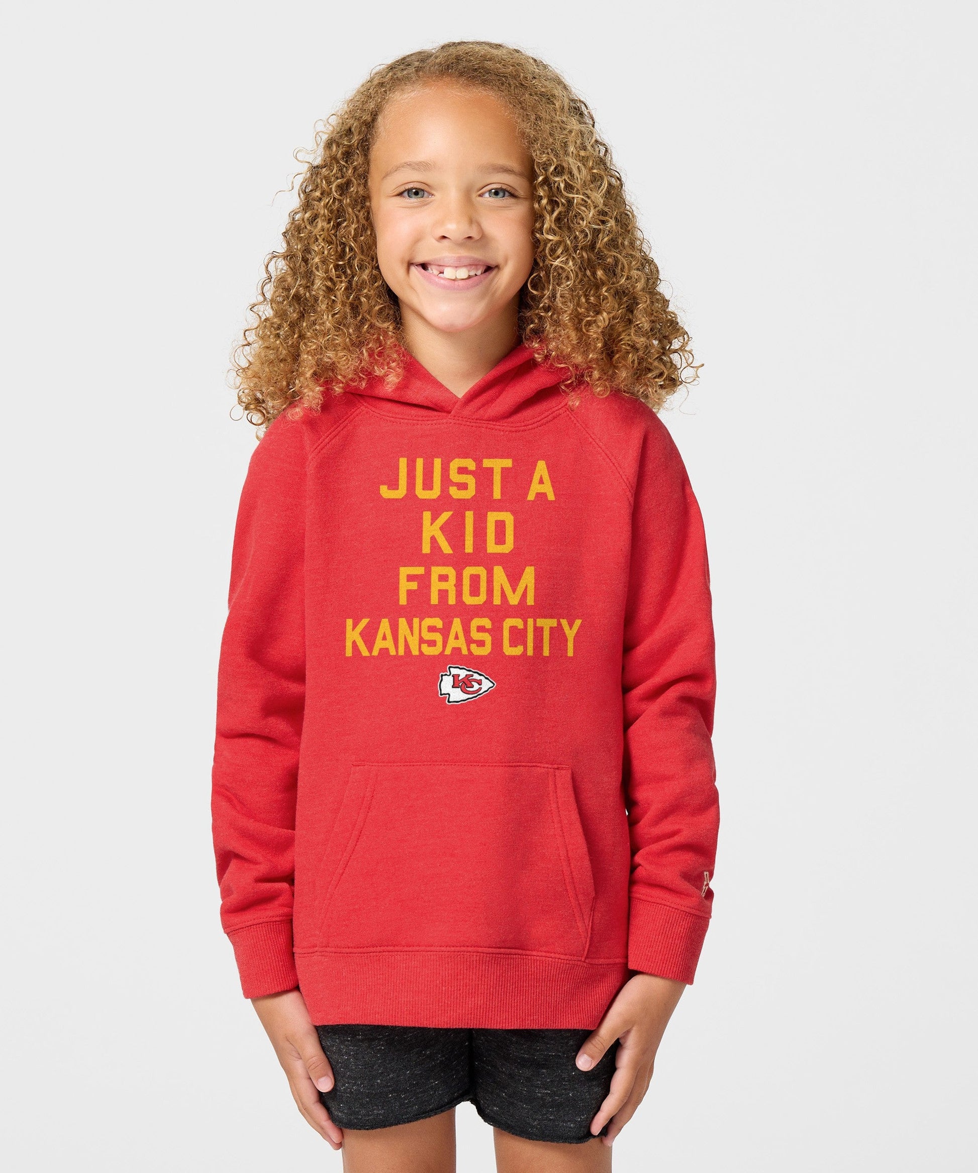 Youth Kansas City Chiefs Just A Kid From Kansas City Hoodie