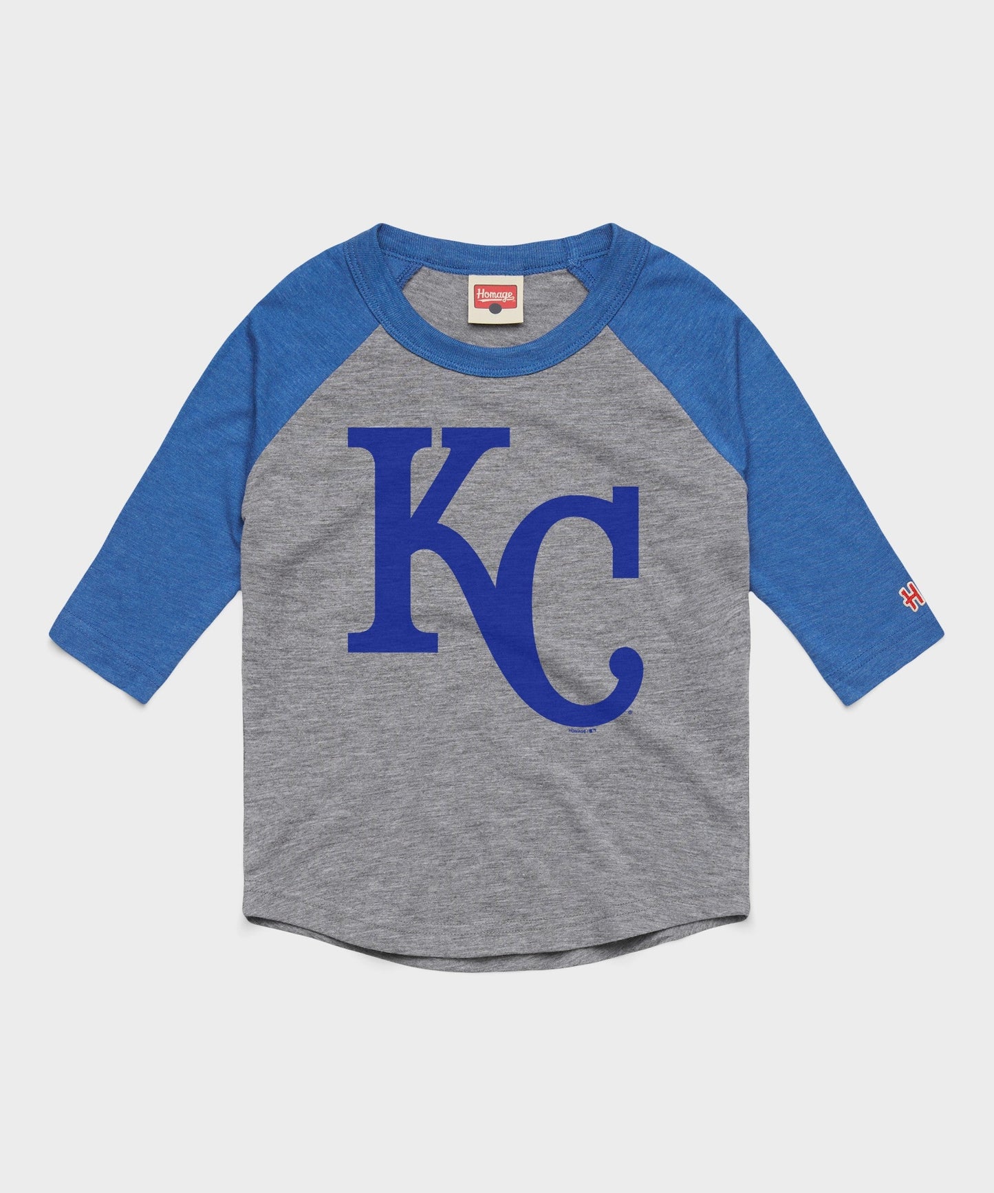 Youth Kansas City Royals Cap Logo '69 Raglan