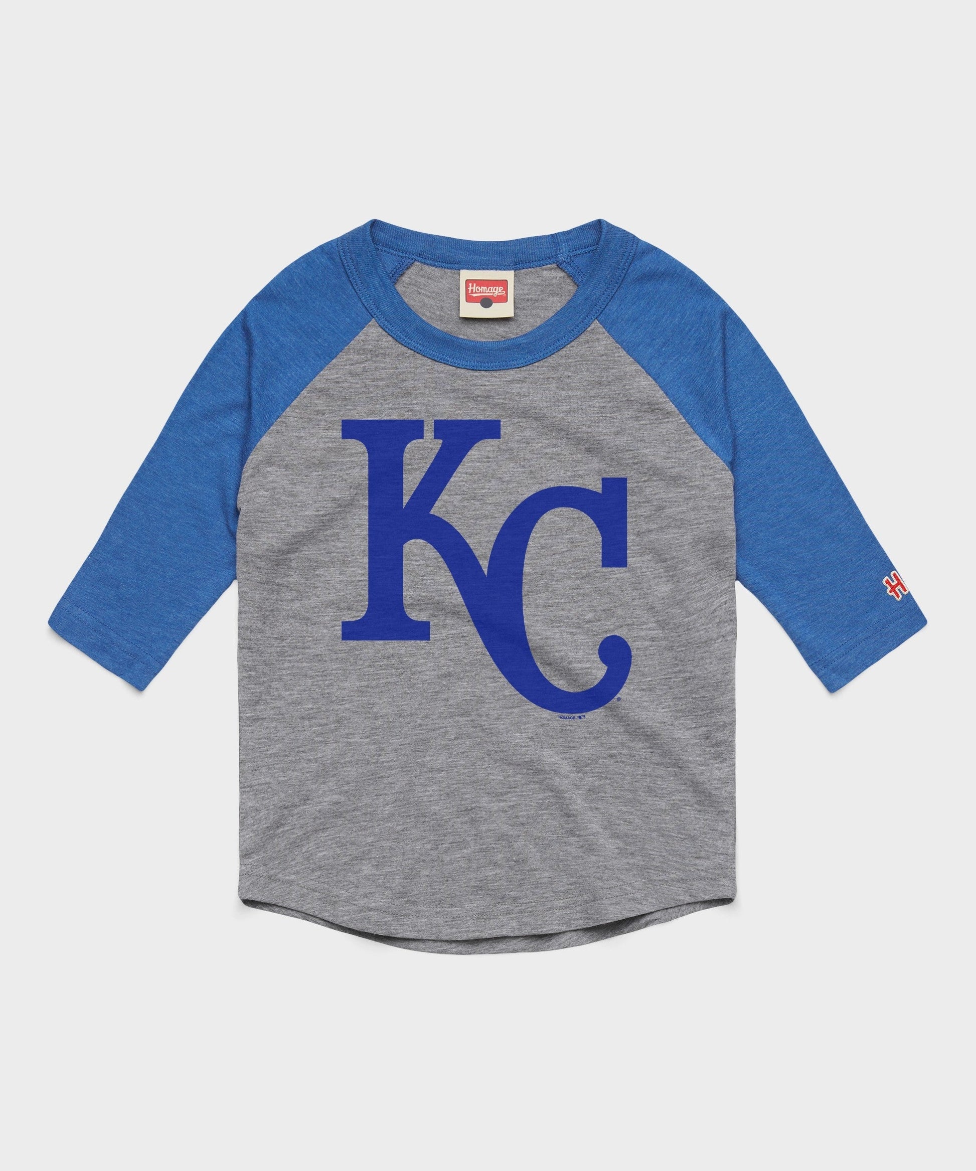 Youth Kansas City Royals Cap Logo '69 Raglan