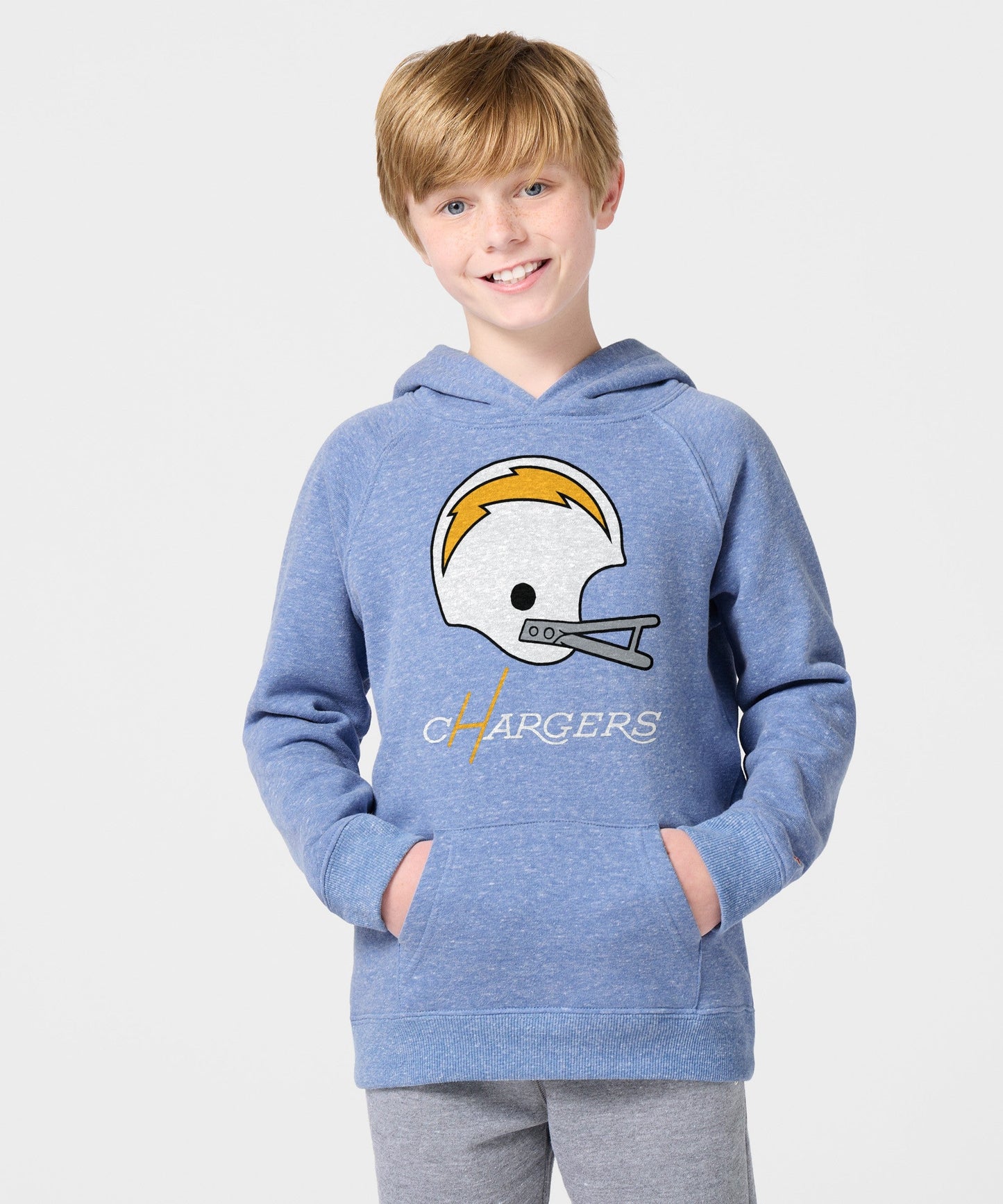 Youth Los Angeles Chargers Big Helmet Hoodie