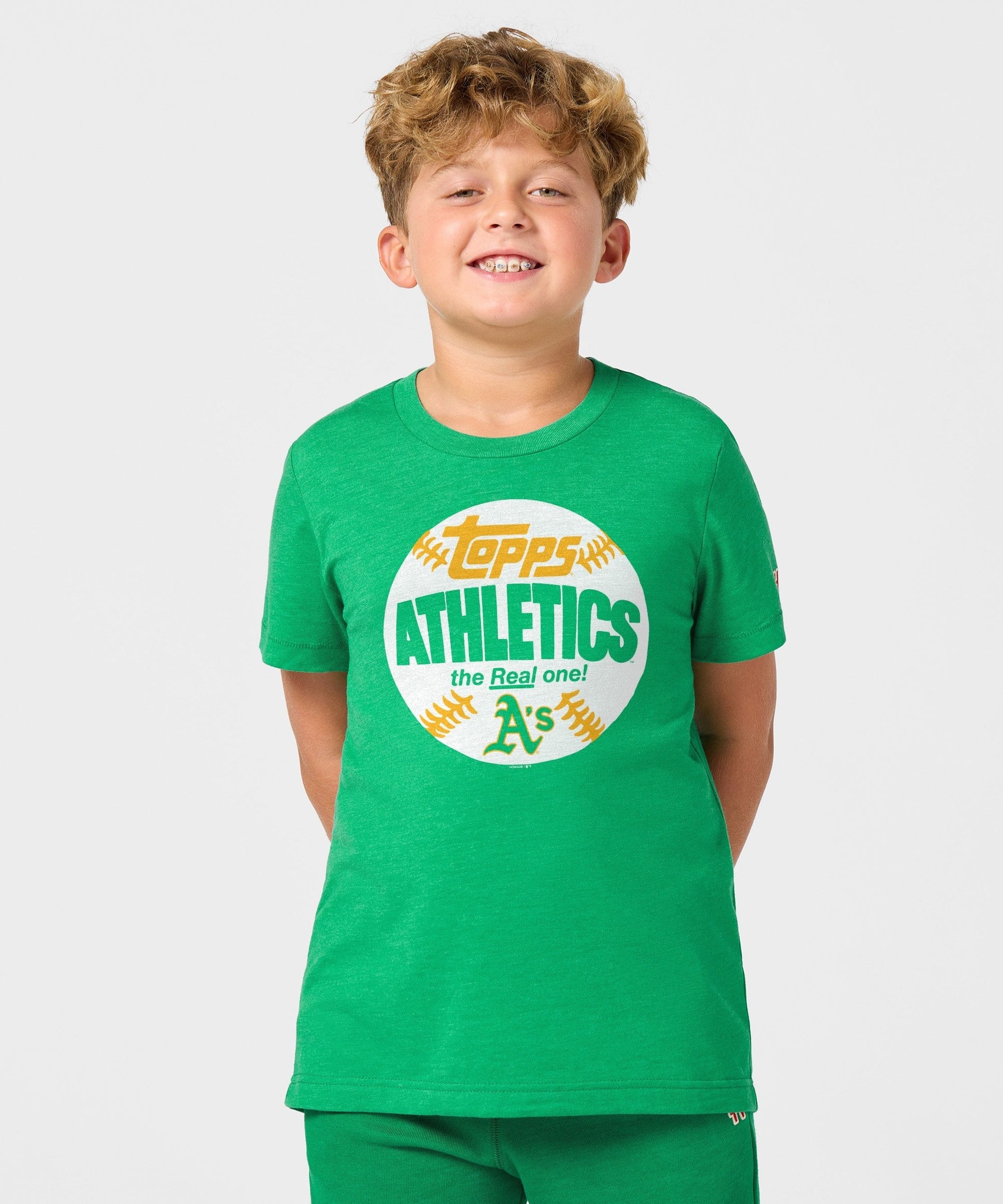 Youth MLB x Topps Baseball The Real One Athletics