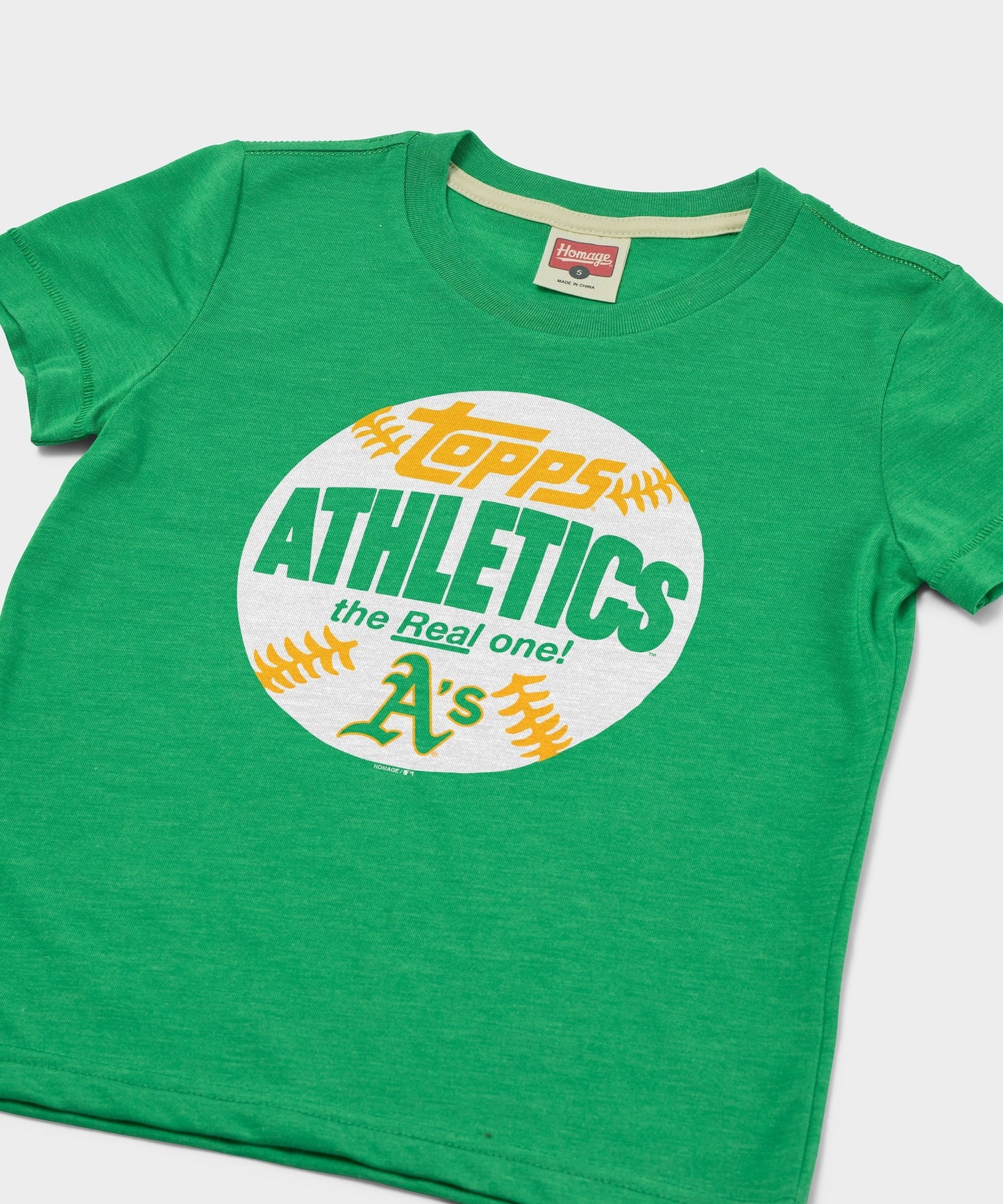 Youth MLB x Topps Baseball The Real One Athletics