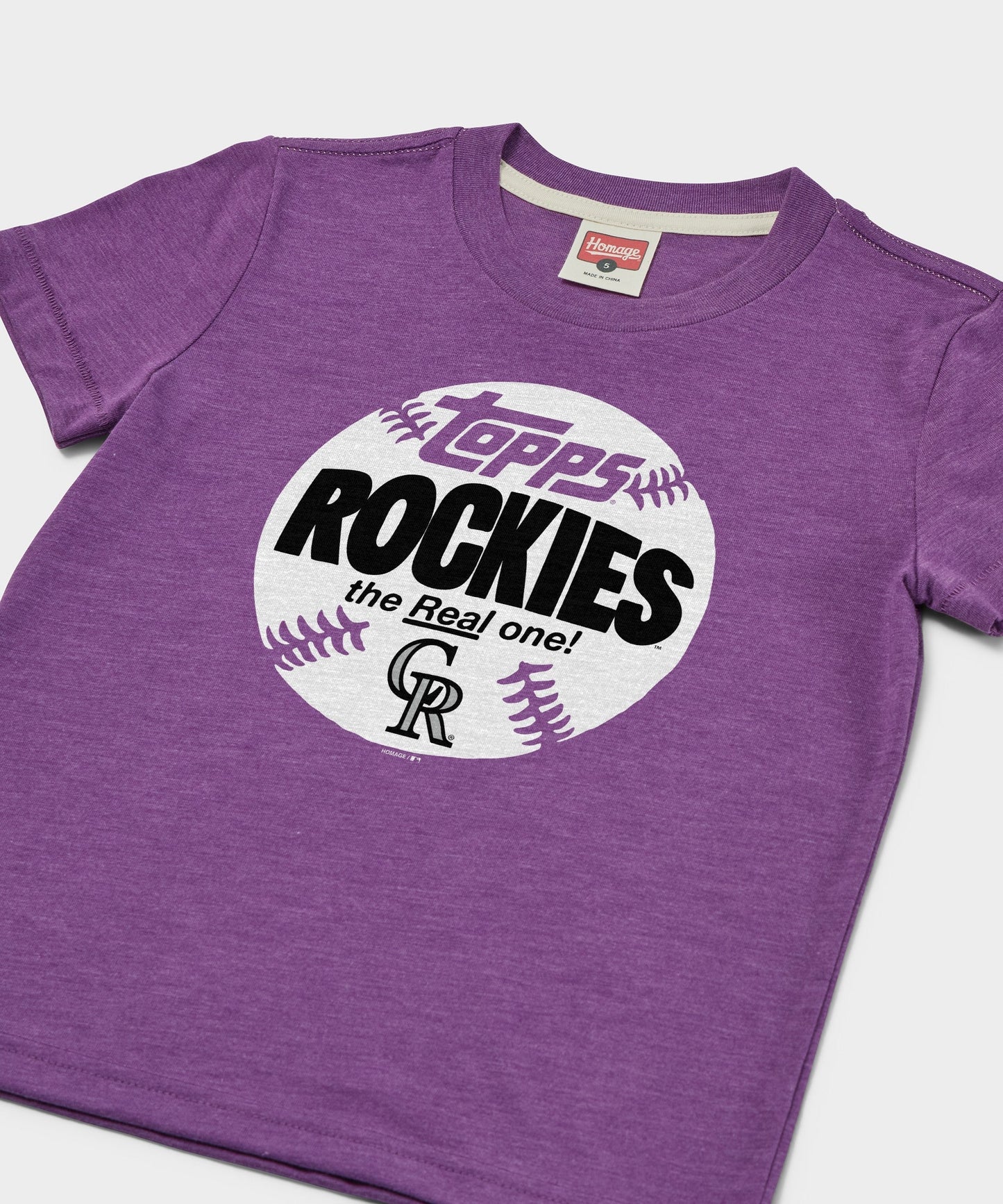 Youth MLB x Topps Baseball The Real One Colorado Rockies