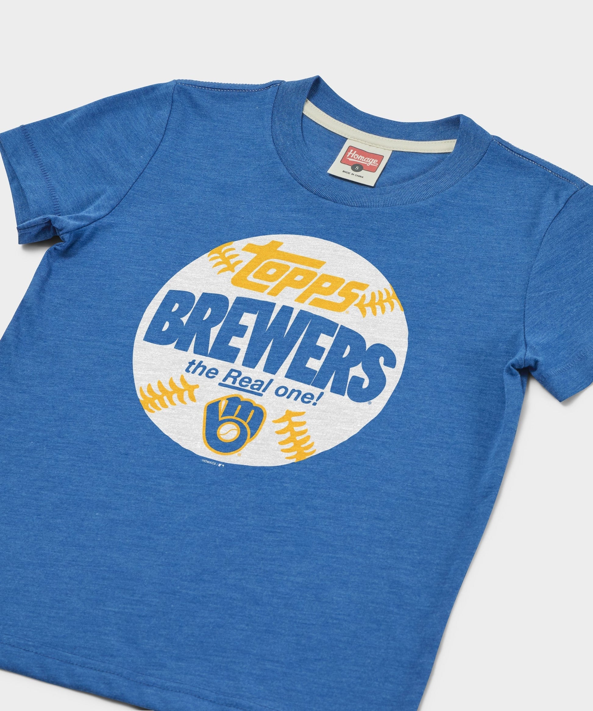 Youth MLB x Topps Baseball The Real One Milwaukee Brewers