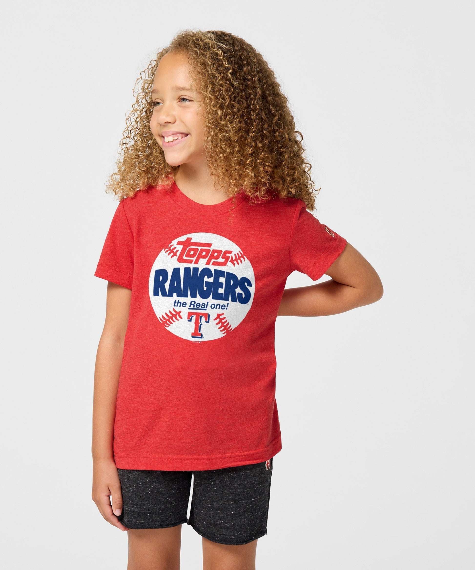Youth MLB x Topps Baseball The Real One Texas Rangers