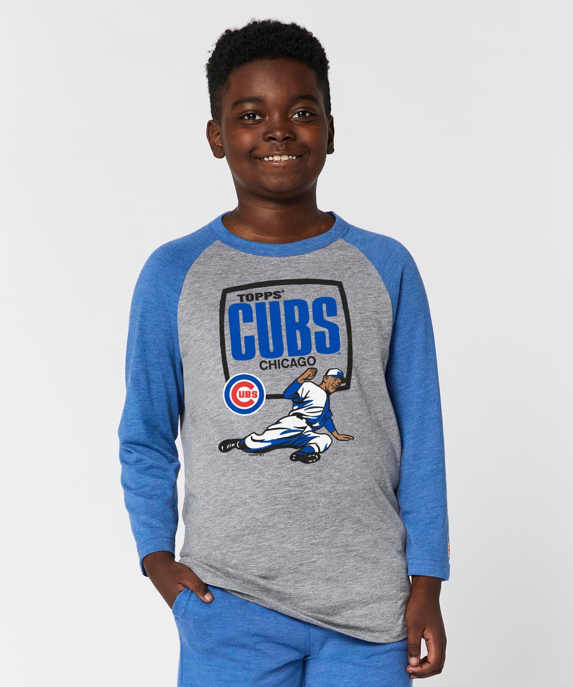 Youth MLB x Topps Chicago Cubs Raglan