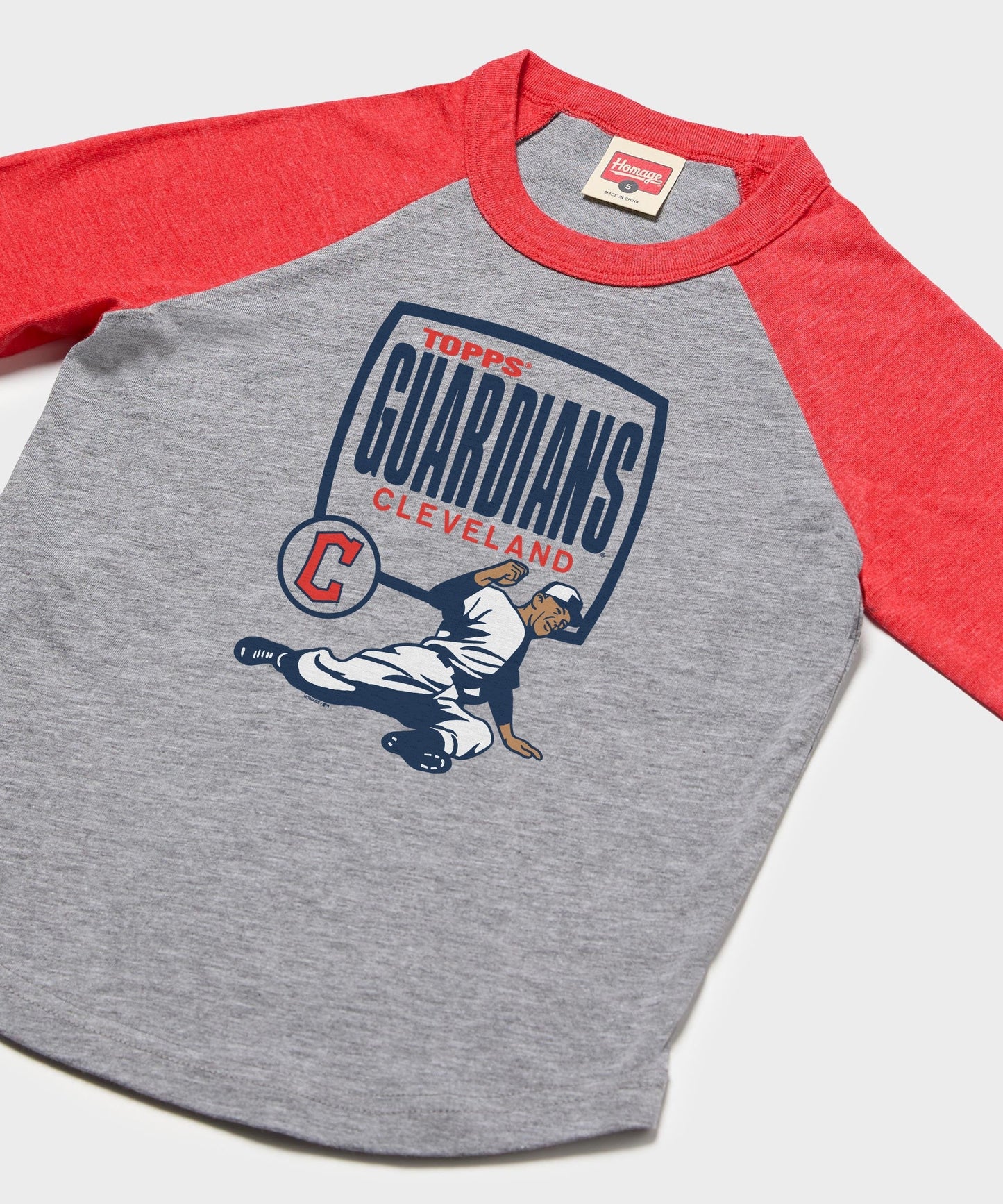 Youth MLB x Topps Cleveland Guardians Raglan