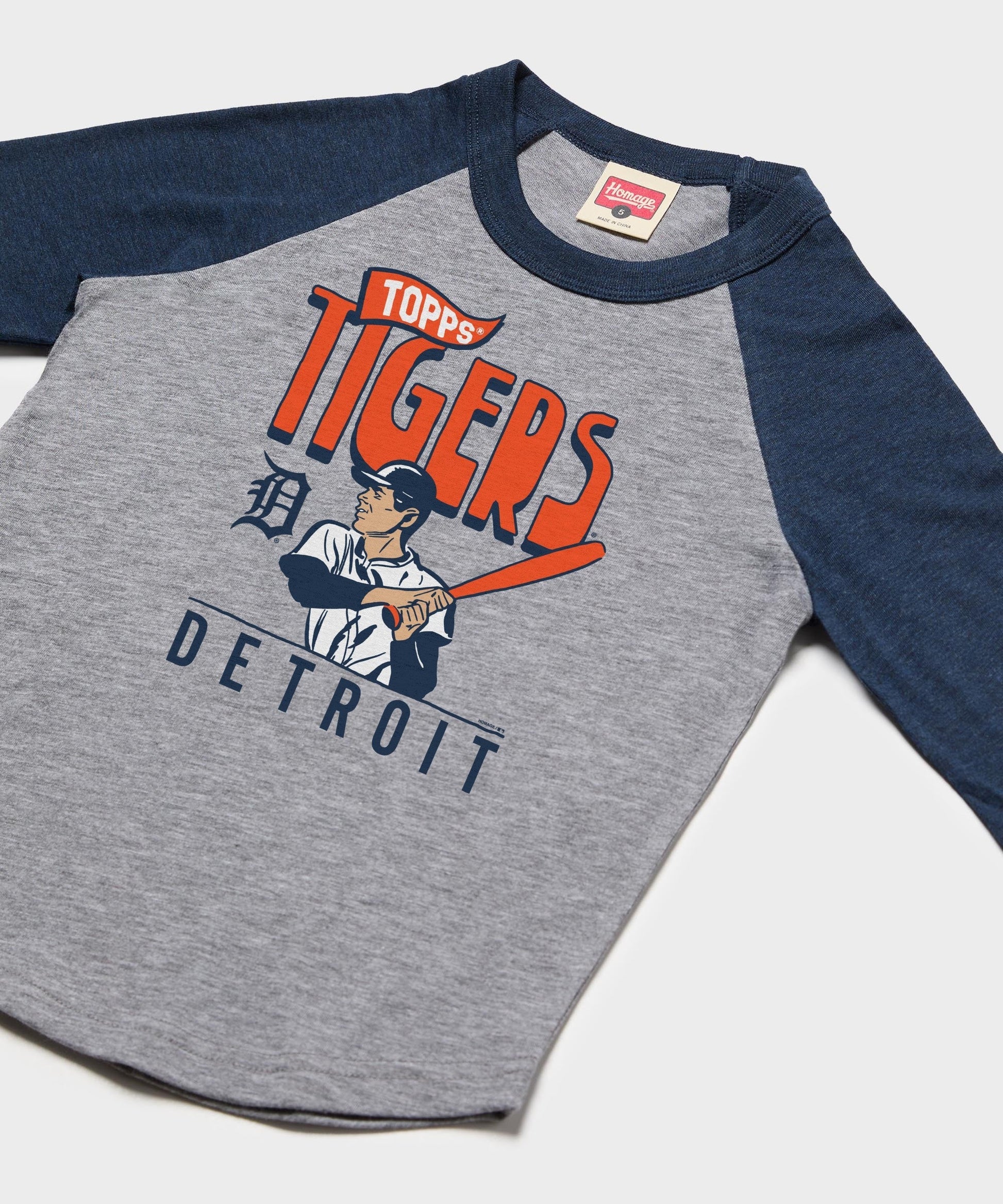 Youth MLB x Topps Detroit Tigers Raglan