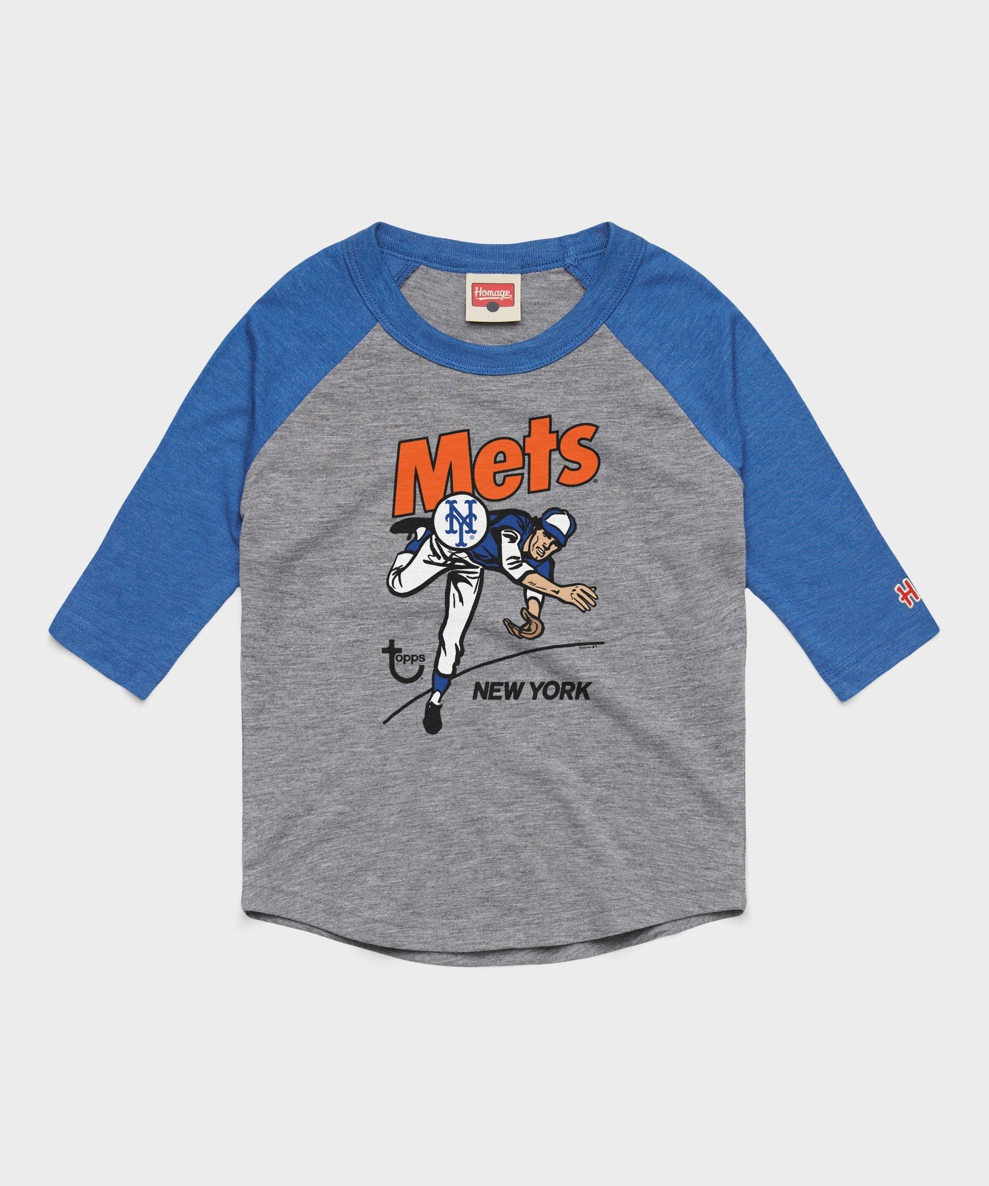 Youth MLB x Topps New York Mets Raglan