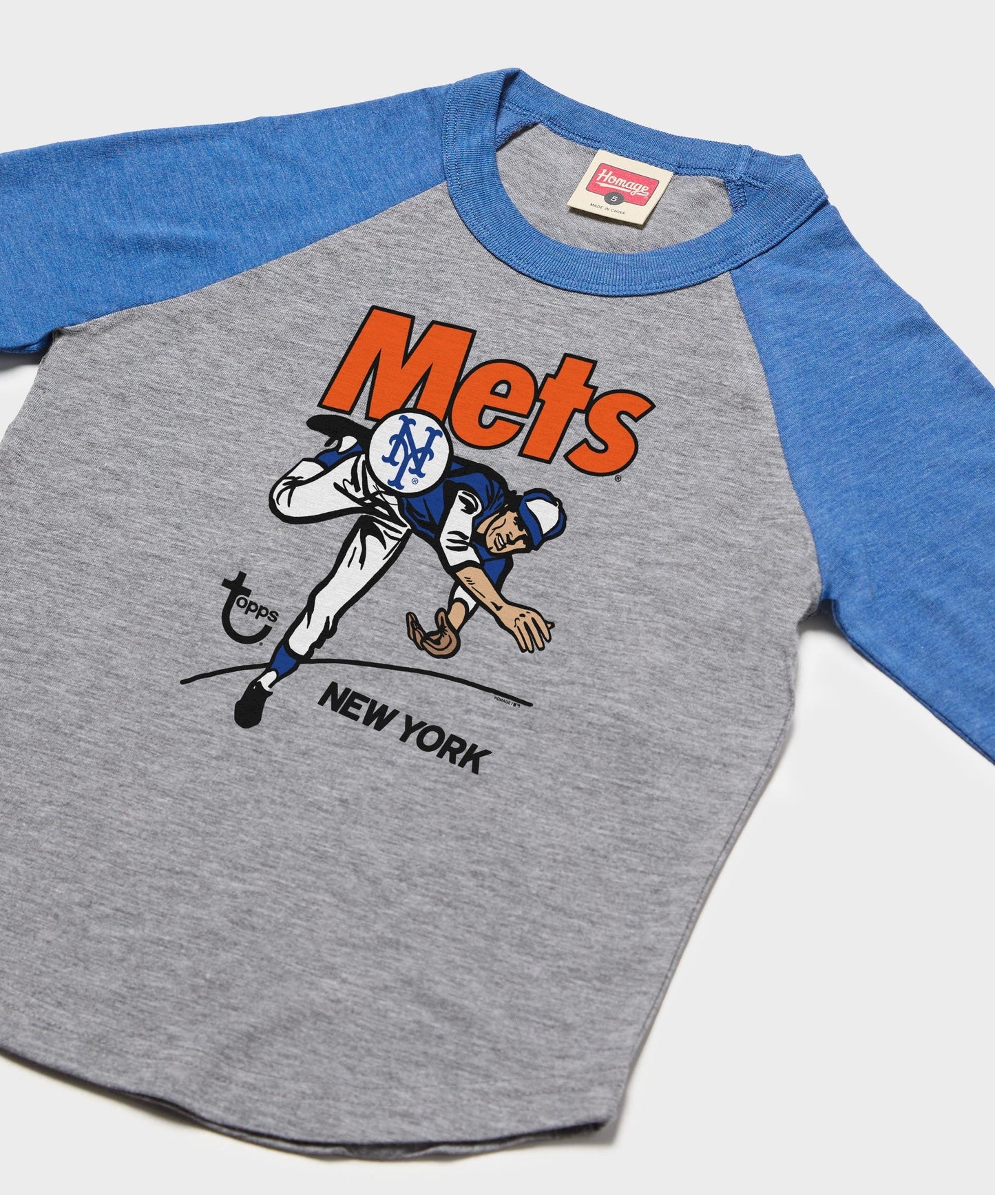 Youth MLB x Topps New York Mets Raglan