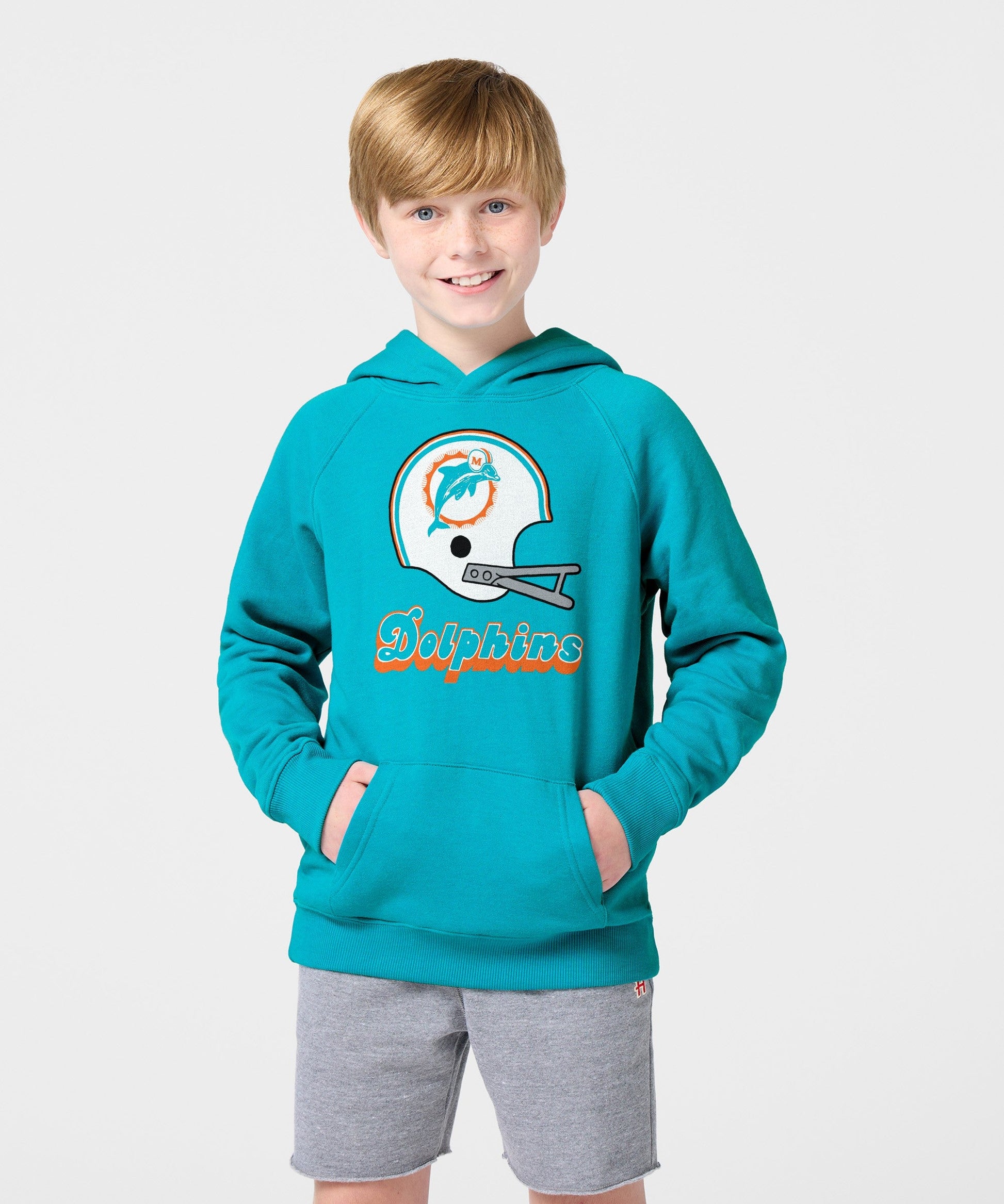 Youth Miami Dolphins Big Helmet Hoodie