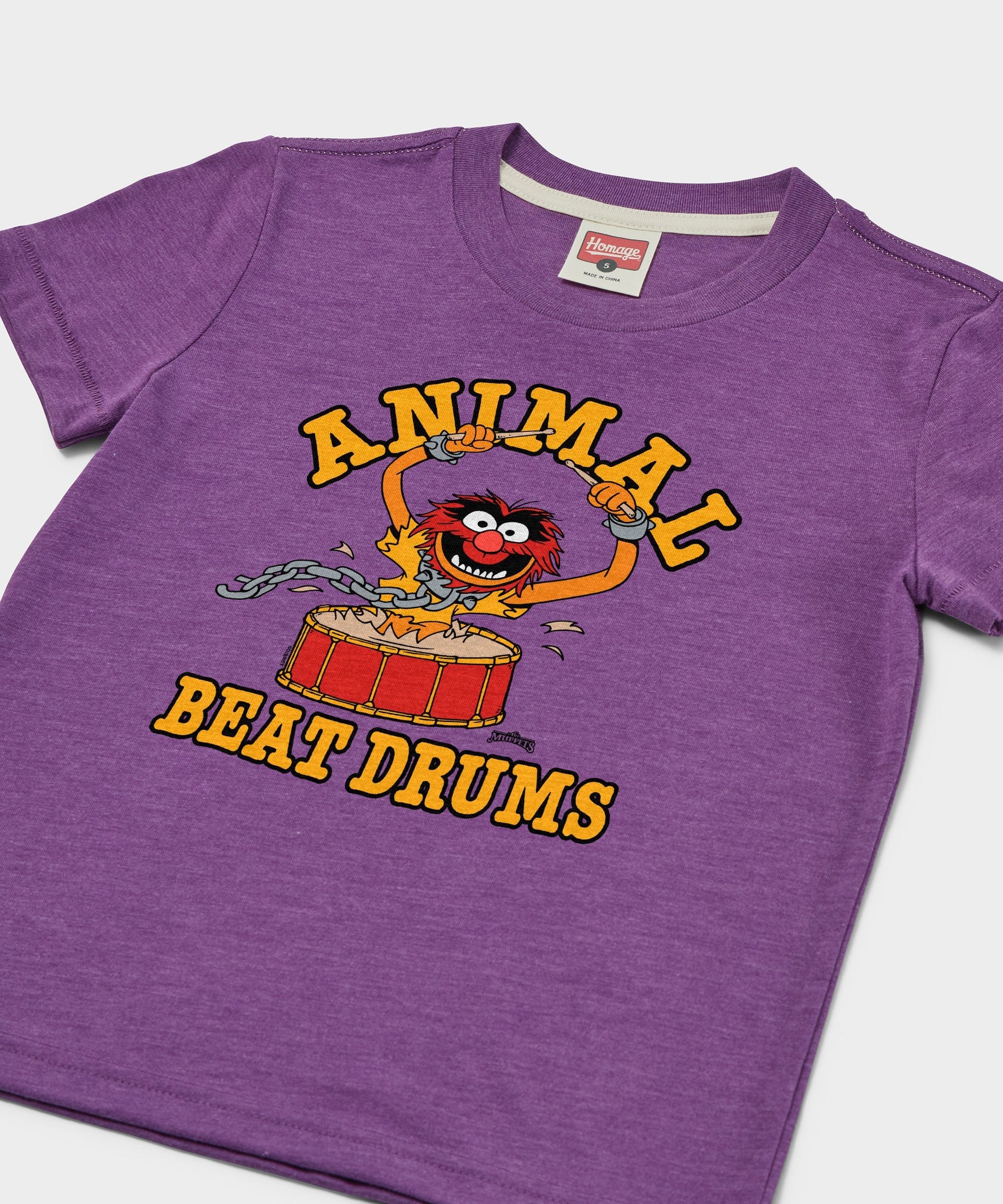 Youth Muppets Animal Beat Drums T-Shirt