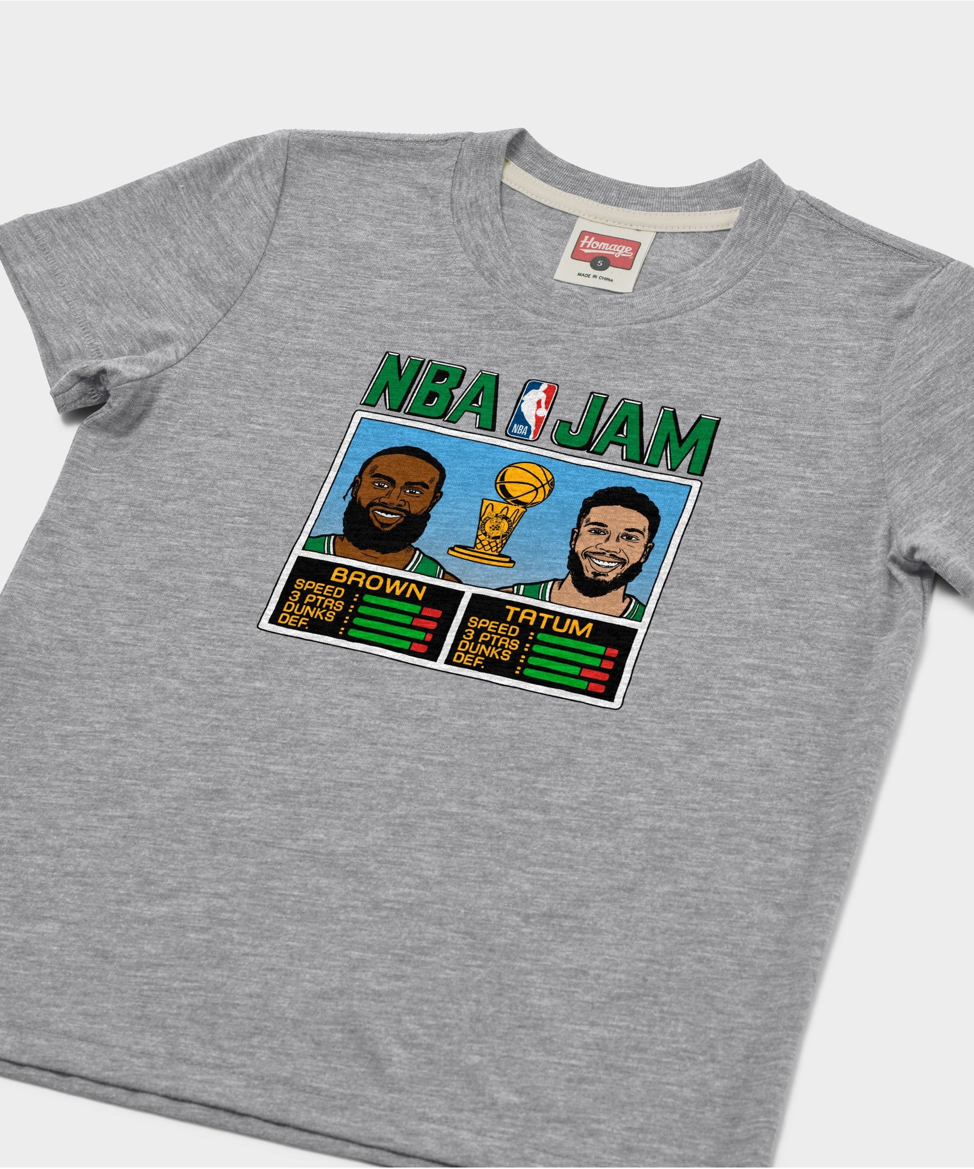 Youth NBA Jam Celtics 2024 Champs Brown And Tatum