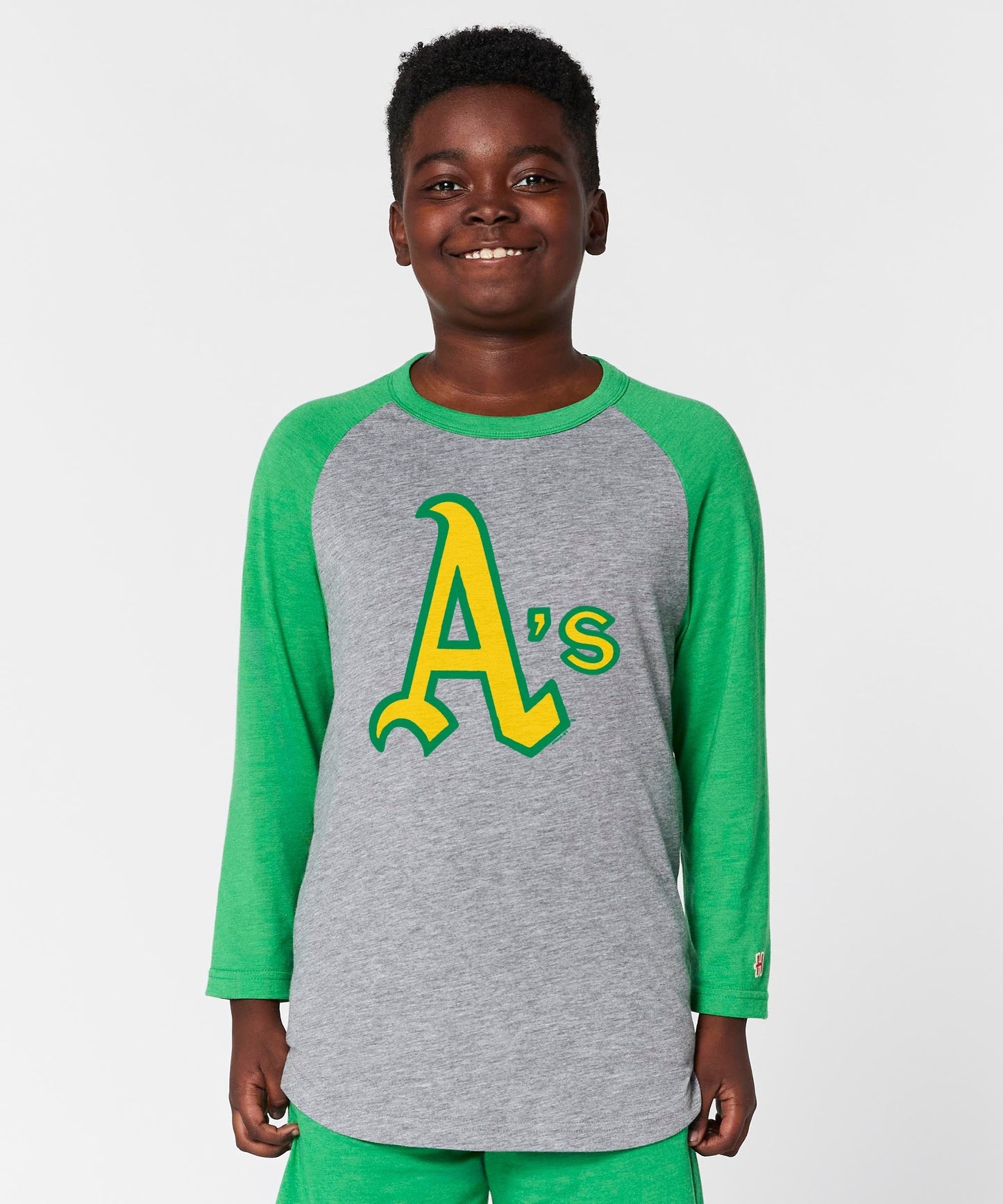 Youth Oakland Athletics Jersey Logo '70 Raglan