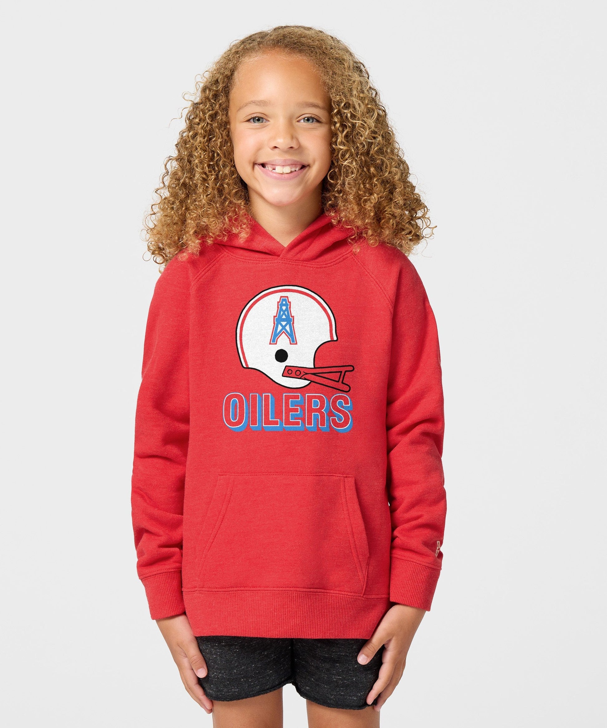 Youth Oilers Football Big Helmet Hoodie