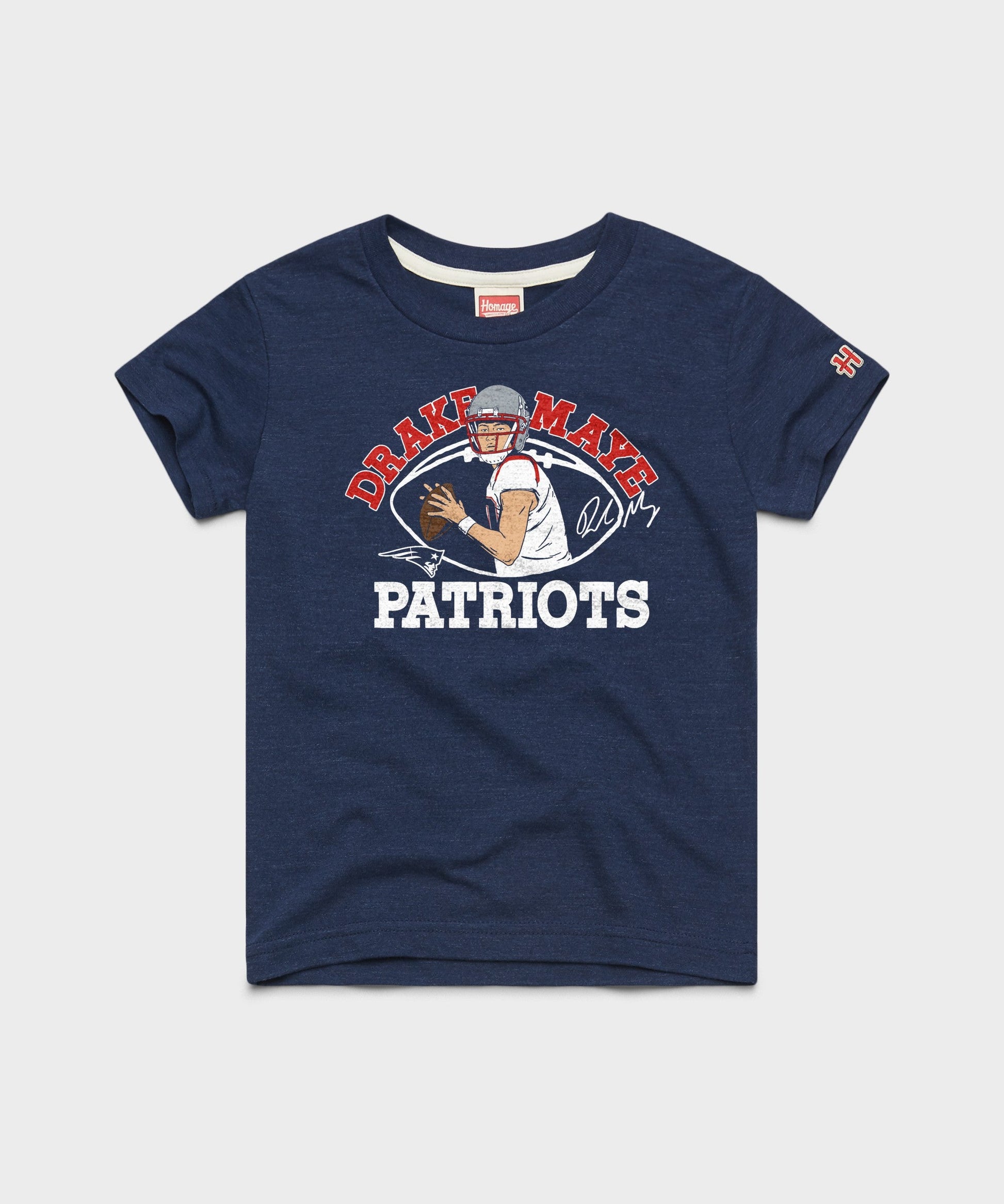 Youth Patriots Drake Maye Signature