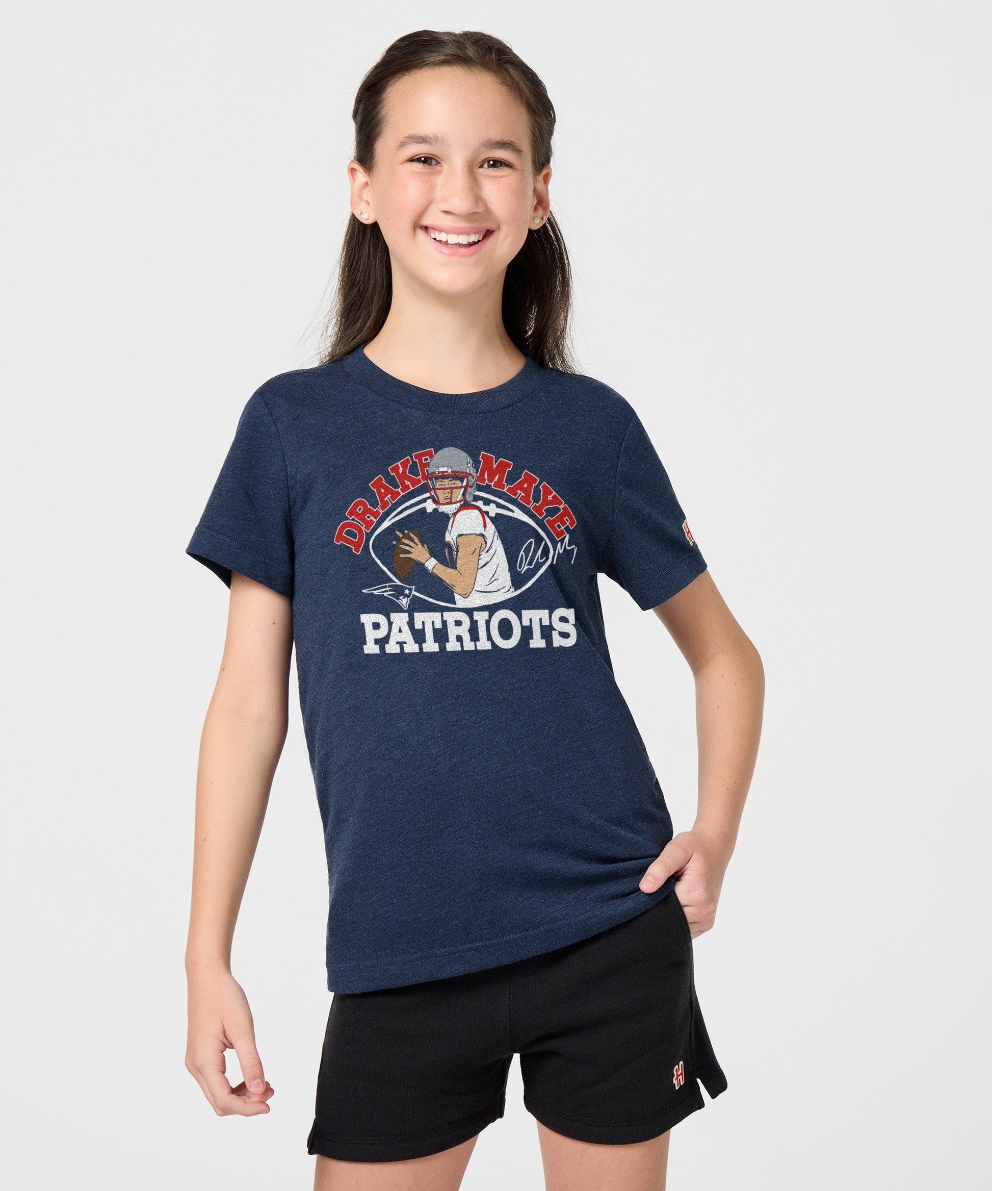 Youth Patriots Drake Maye Signature