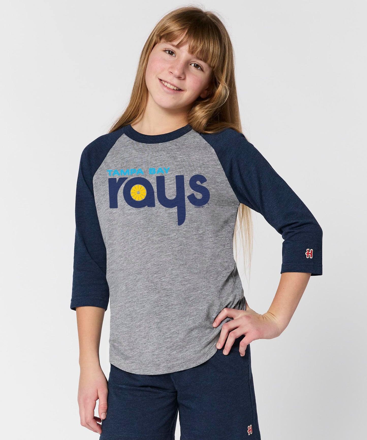 Youth Tampa Bay Rays Jersey Logo '12 Raglan