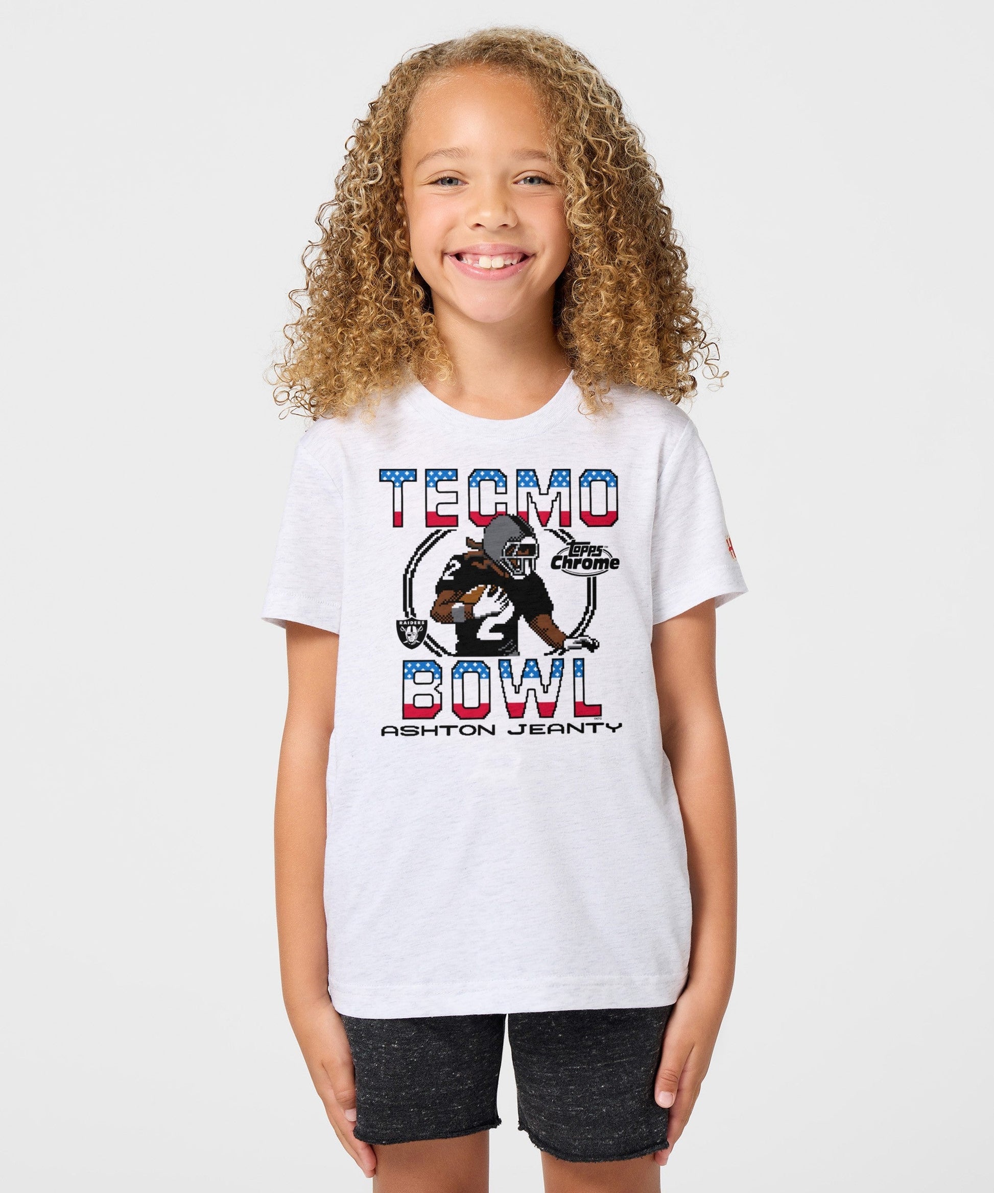 Youth Tecmo Bowl x Topps Chrome Raiders Ashton Jeanty