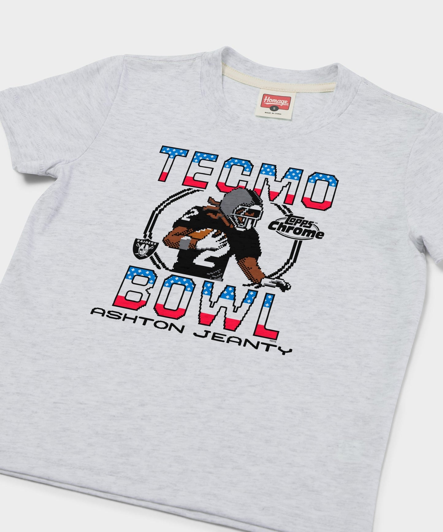 Youth Tecmo Bowl x Topps Chrome Raiders Ashton Jeanty