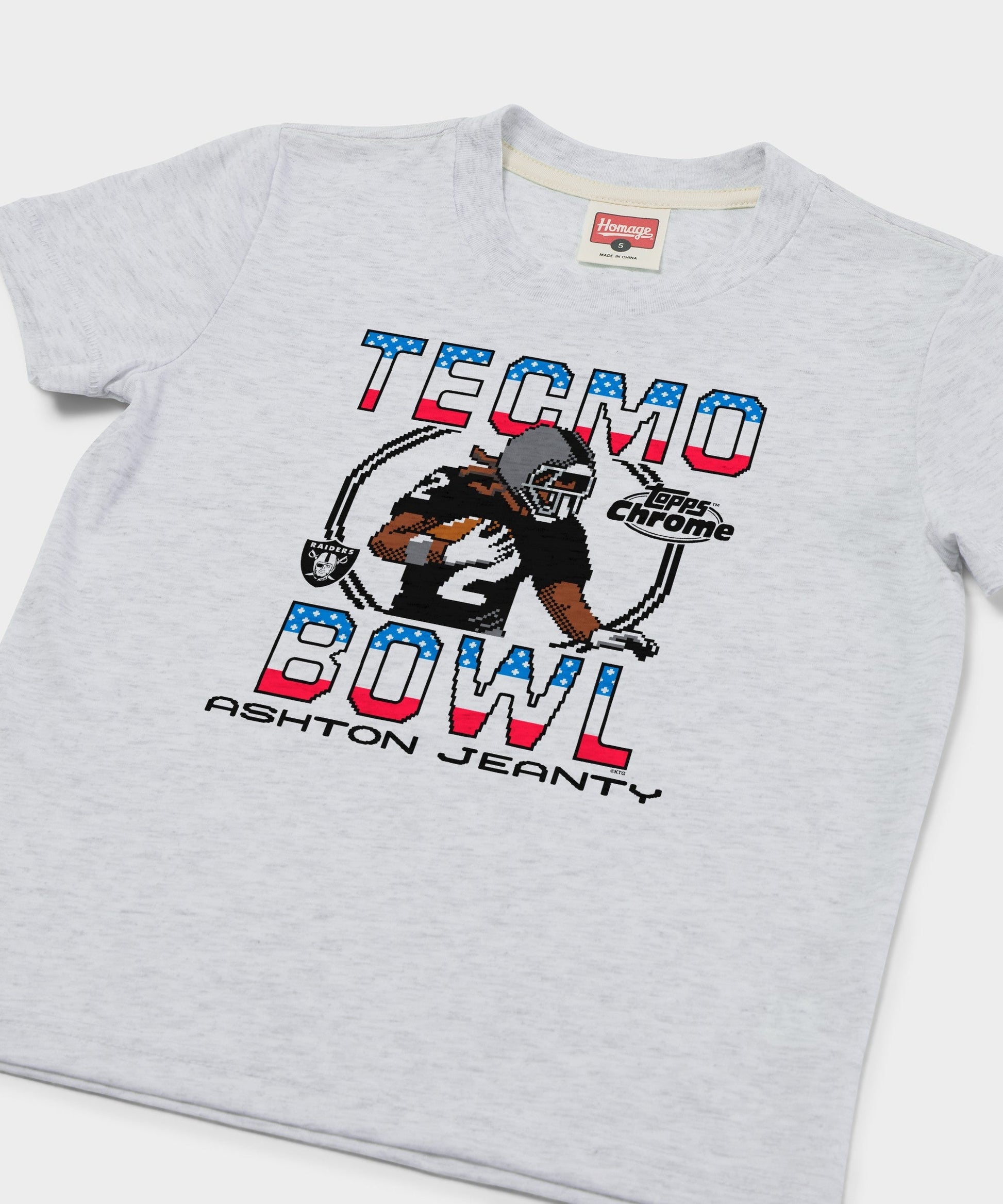 Youth Tecmo Bowl x Topps Chrome Raiders Ashton Jeanty