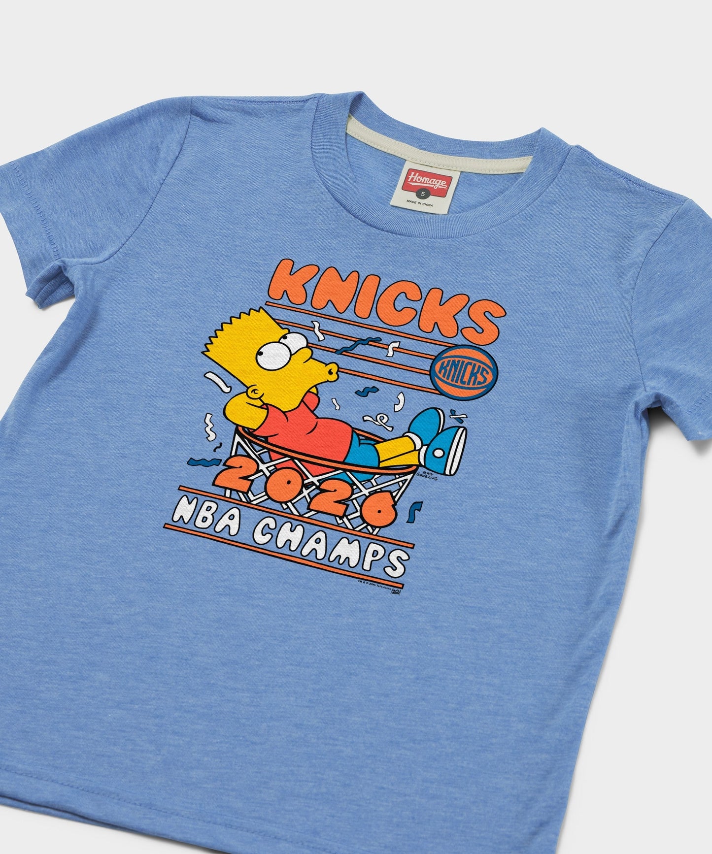 Youth The Simpsons Bart x Knicks 2026 NBA Champs