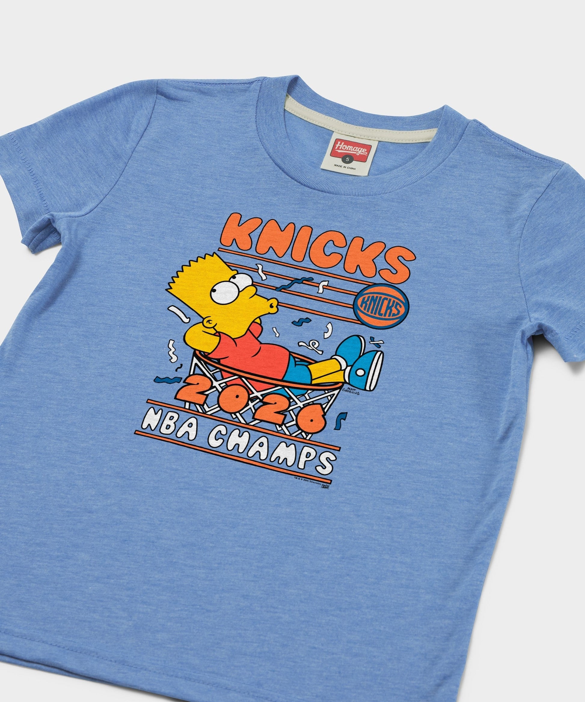 Youth The Simpsons Bart x Knicks 2026 NBA Champs