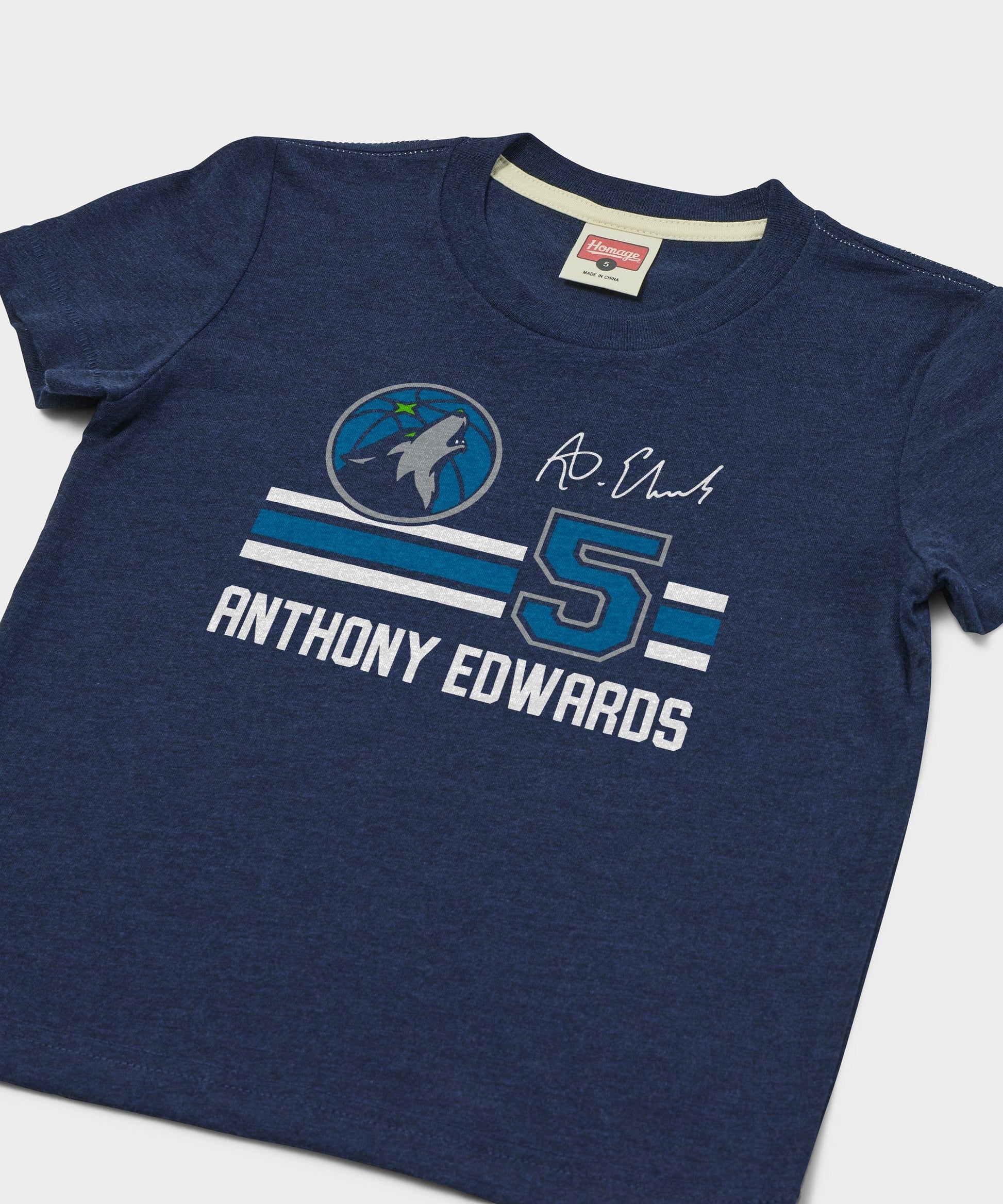 Youth Timberwolves Anthony Edwards Signature Jersey