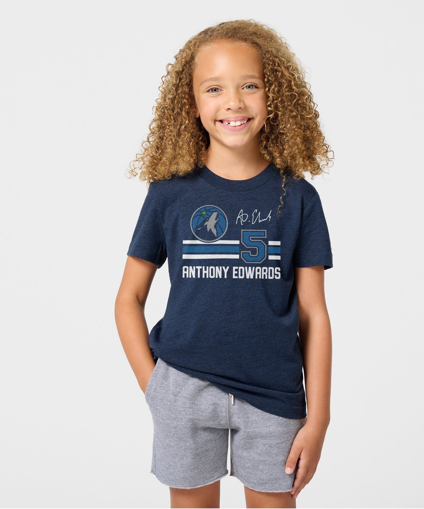 Youth Timberwolves Anthony Edwards Signature Jersey