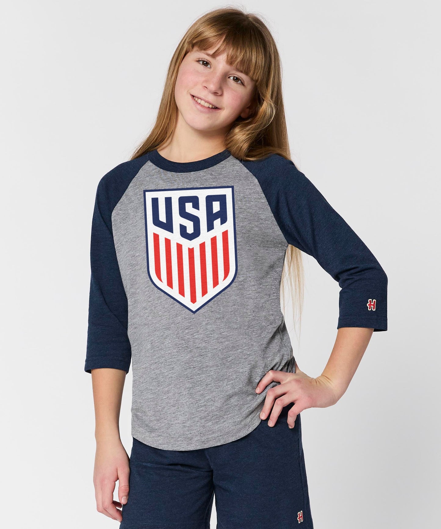 Youth USA Crest Raglan