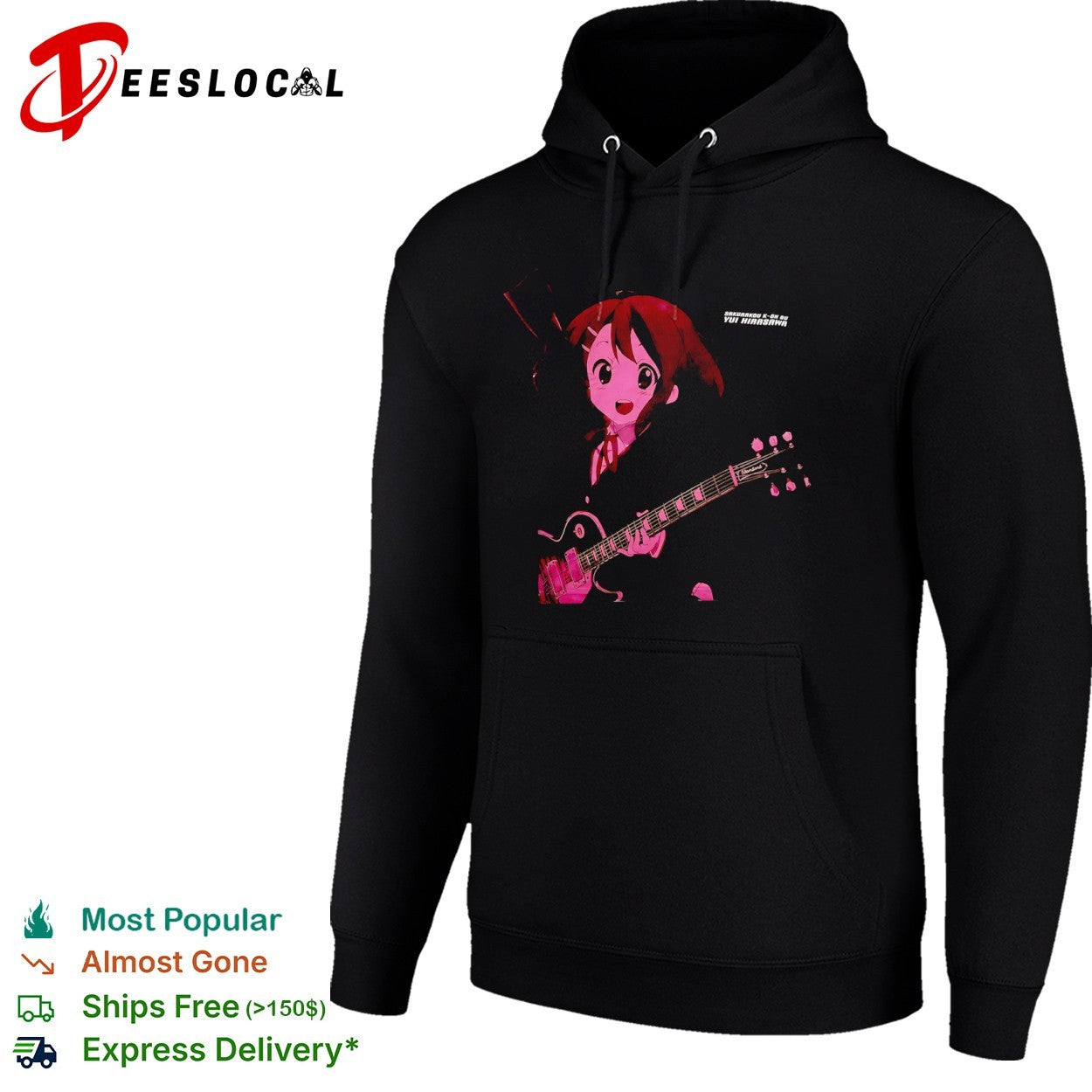 Yui Hirasawa Sakura Kou K-On Bu Sakurakou K-on Bu Yui Hirasawa Music Anime shirt