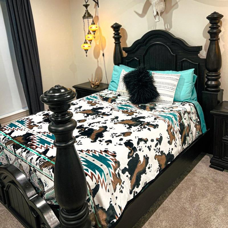 ZCowboy Crossing King Size Blanket