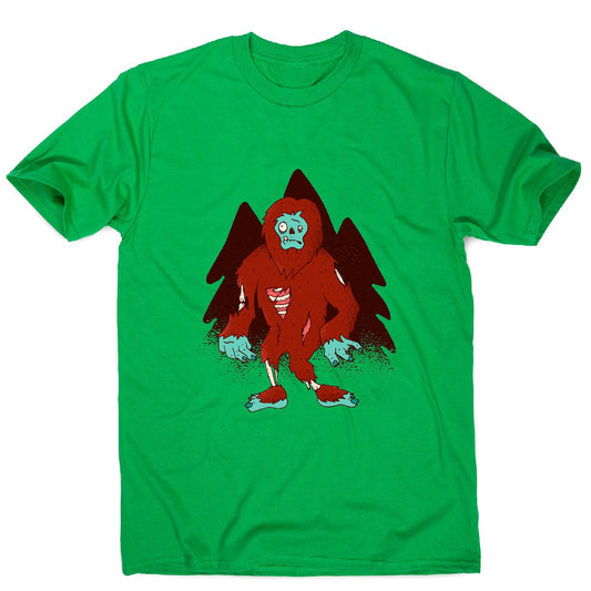 Zombie bigfoot - funny men's t-shirt