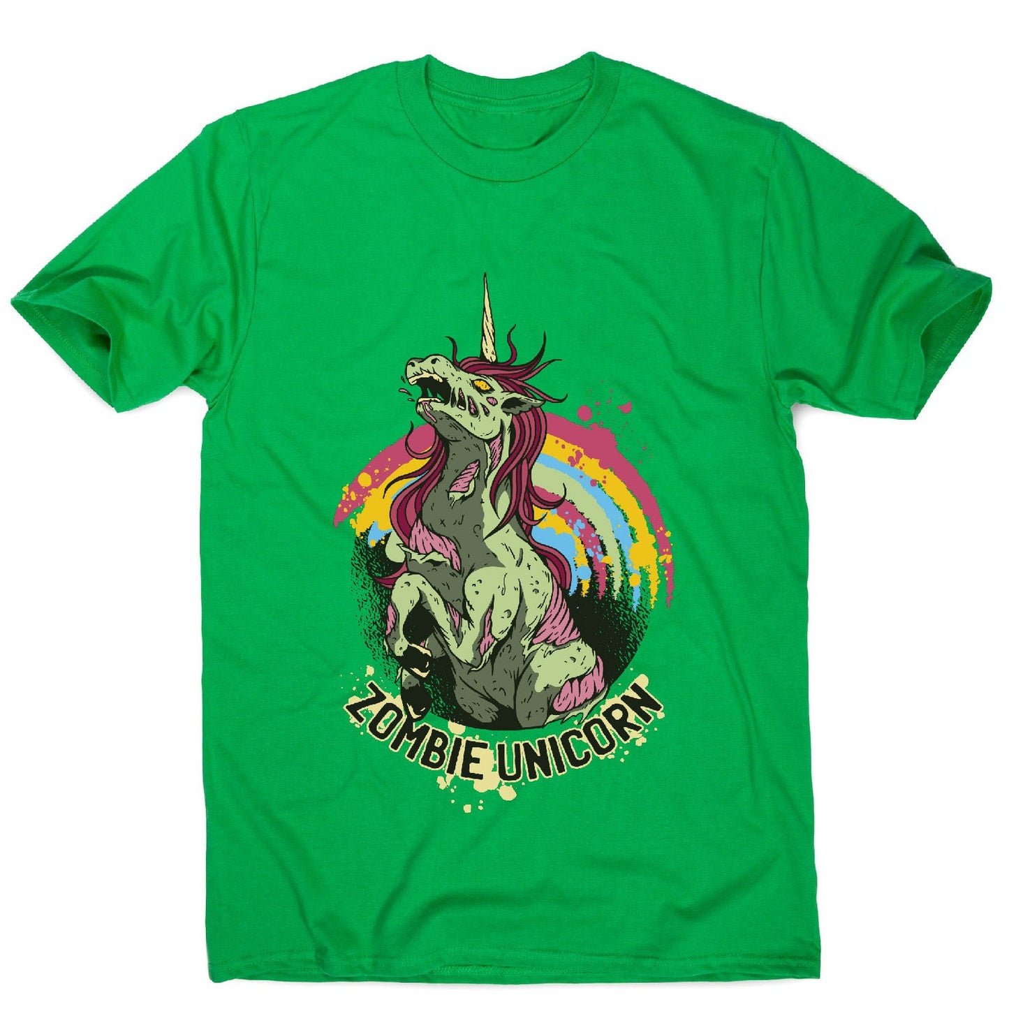 Zombie unicorn - men's funny premium t-shirt