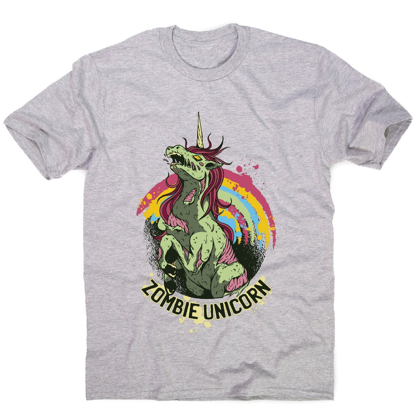 Zombie unicorn - men's funny premium t-shirt