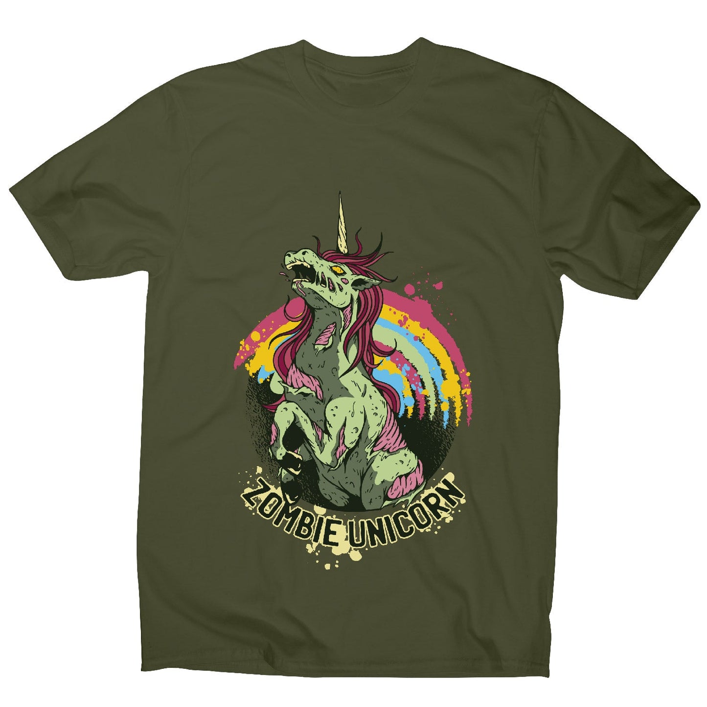 Zombie unicorn - men's funny premium t-shirt