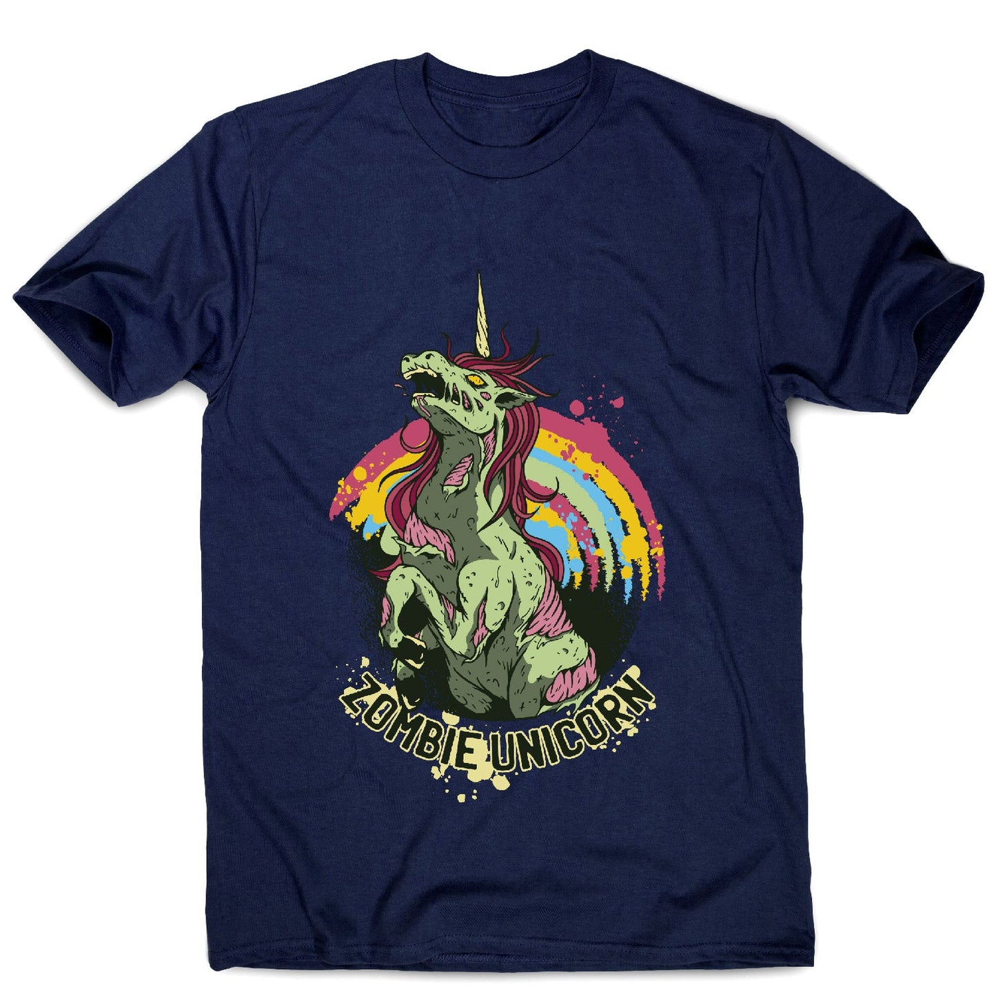 Zombie unicorn - men's funny premium t-shirt
