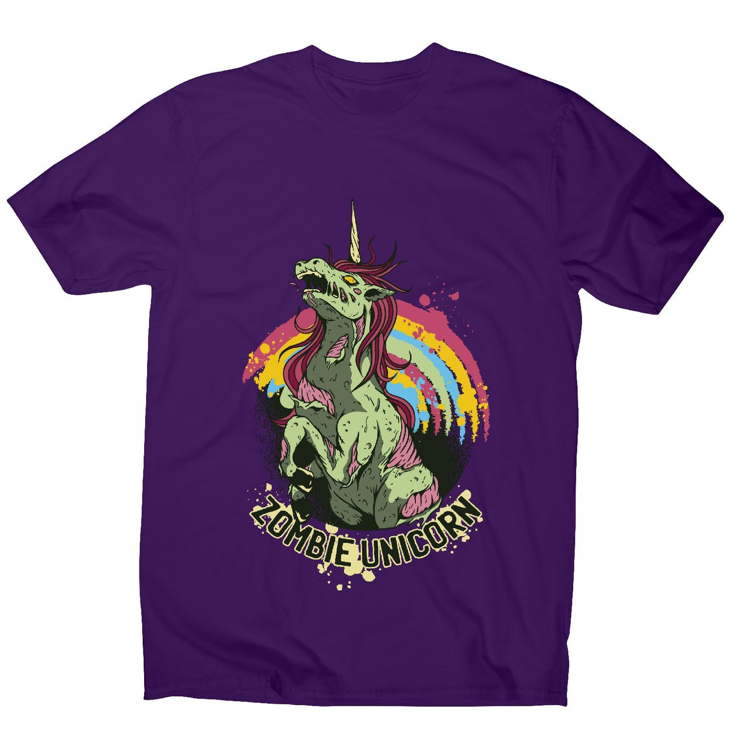 Zombie unicorn - men's funny premium t-shirt