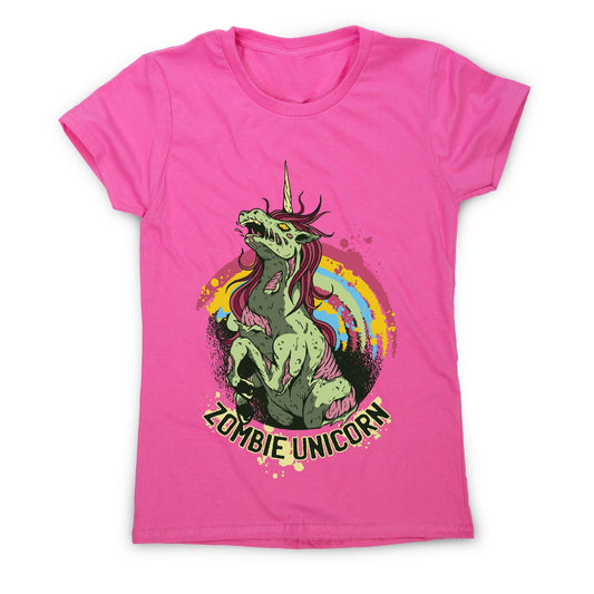 Zombie unicorn - women's funny premium t-shirt