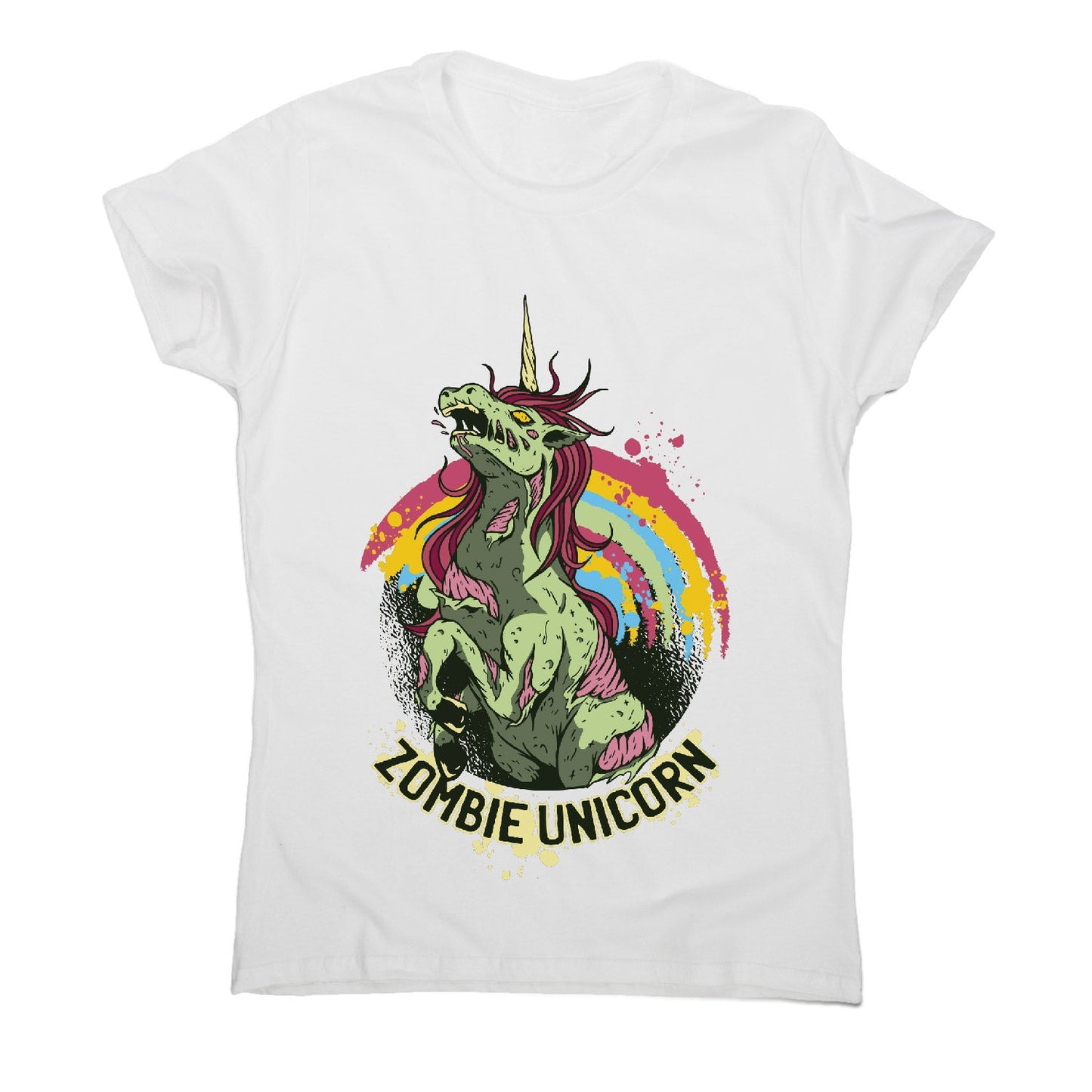 Zombie unicorn - women's funny premium t-shirt