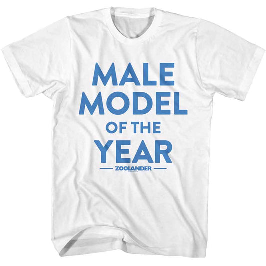 Zoolander - Male Model - American Classics - White Front Print Adult Short Sleeve T-Shirt