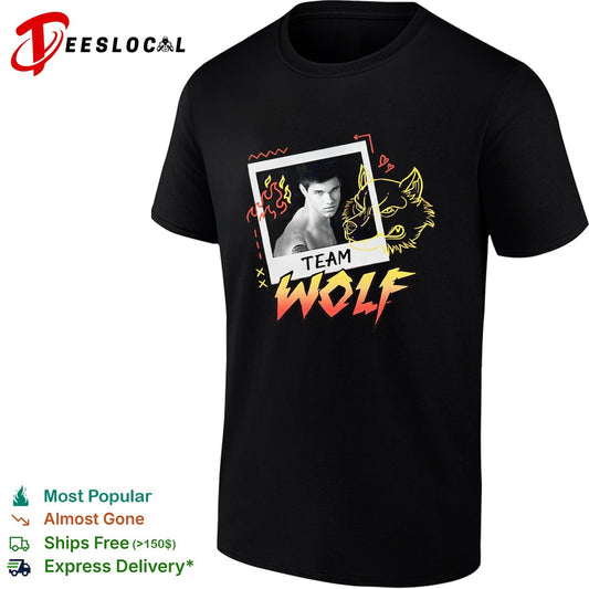 Team Wolf Twilight shirtless werewolf polaroid drawing shirt