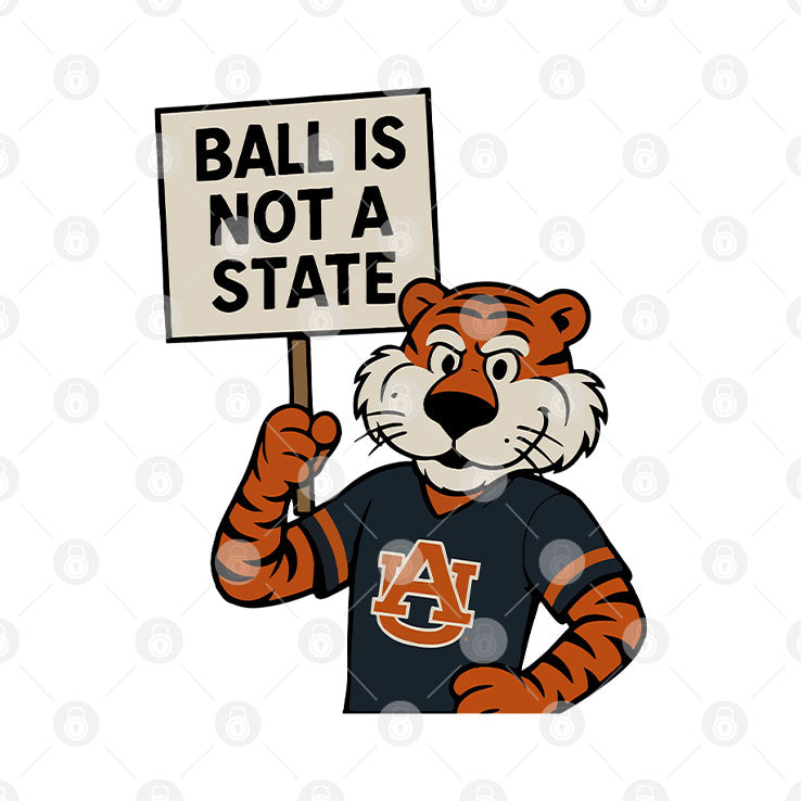 Zac Blackerby Auburn Tigers Ball Is Not A State T Shirt