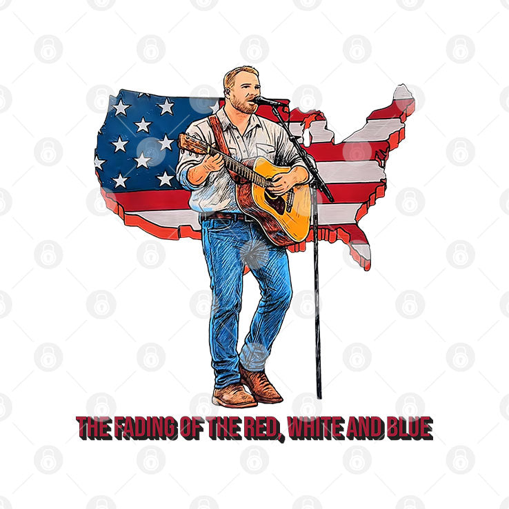 Zach Bryan The Fading Of The Red White And Blue T Shirt