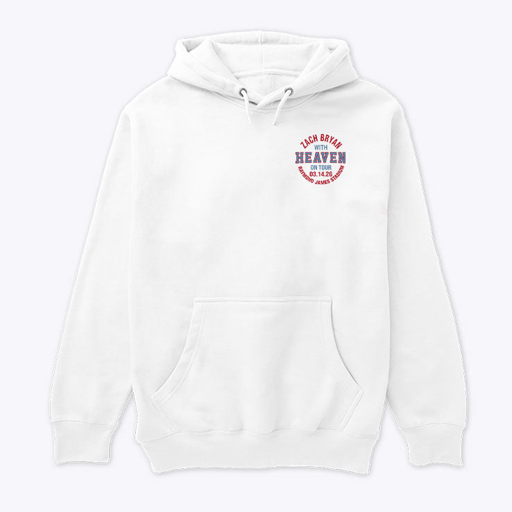 Zach Bryan With Heaven On Tour Raymond James Stadium Hoodie