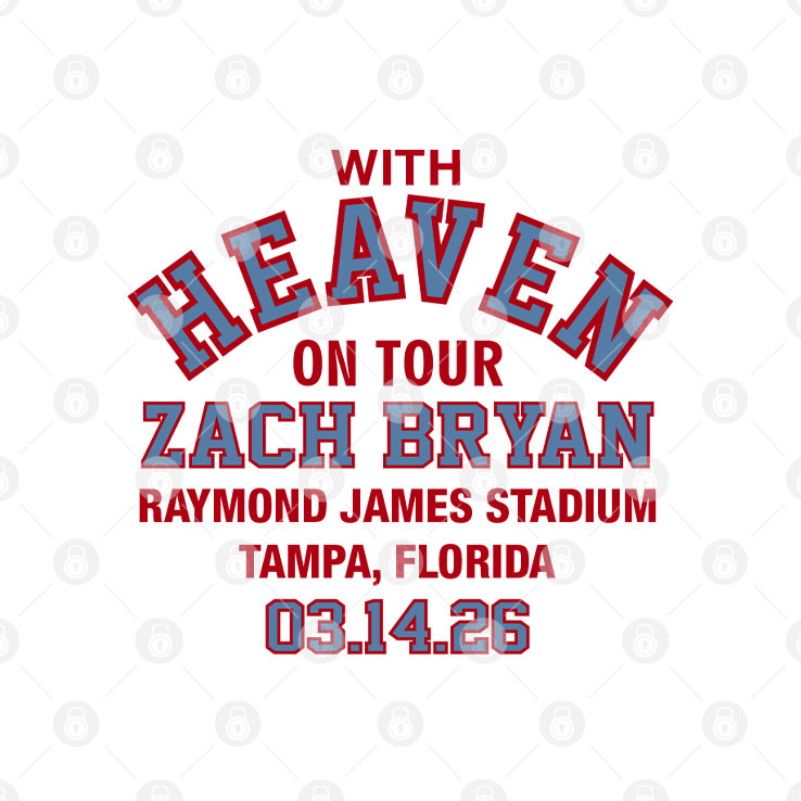 Zach Bryan With Heaven On Tour Raymond James Stadium Hoodie