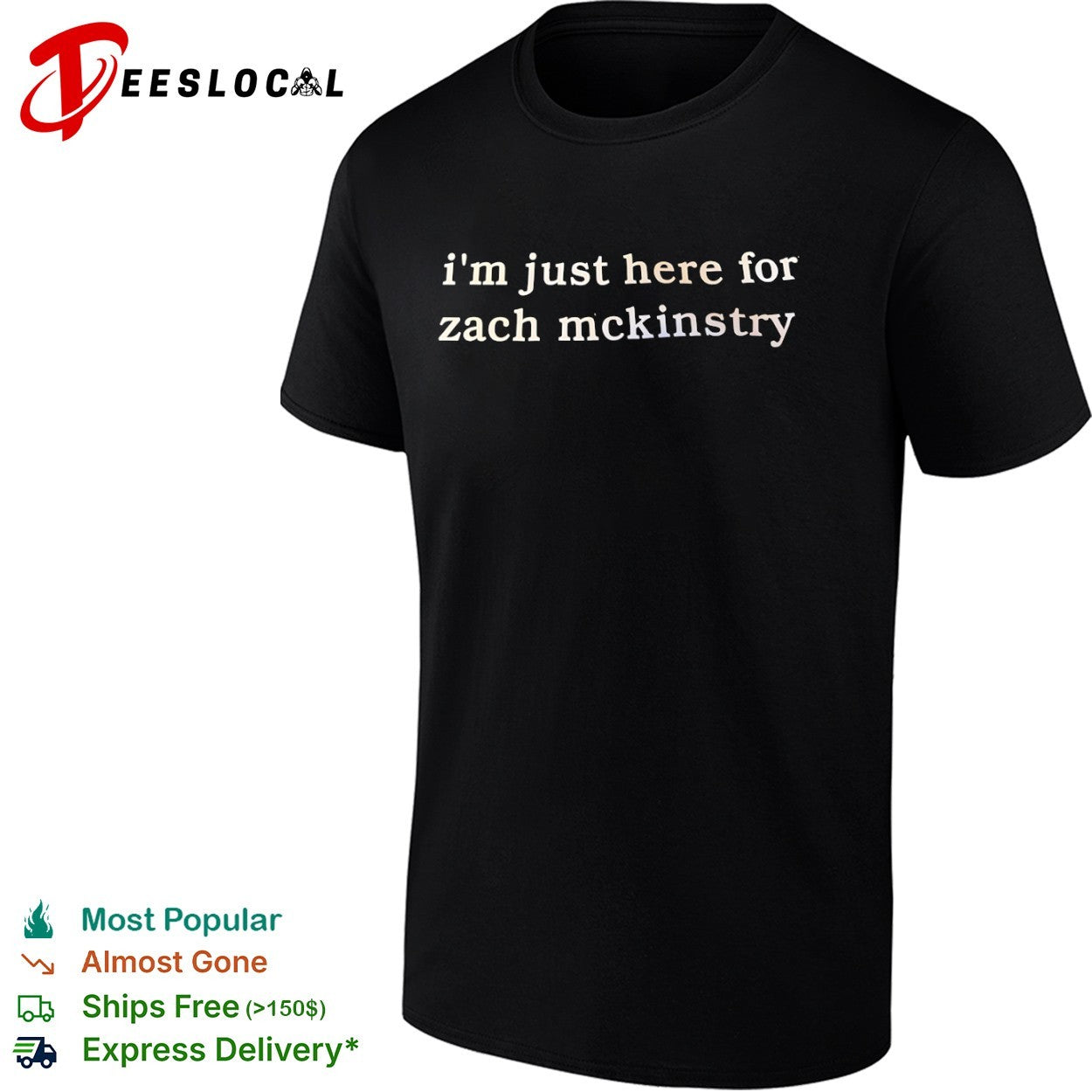 Zach McKinstry Detroit Tigers MLB I am just here for Zach McKinstry shirt